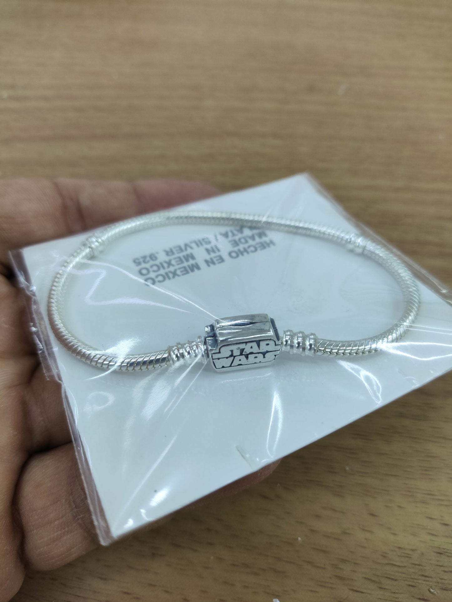 TMPPD024-17 Pulsera Dama Pand Stars Wars 17 cm en Plata Fina .925