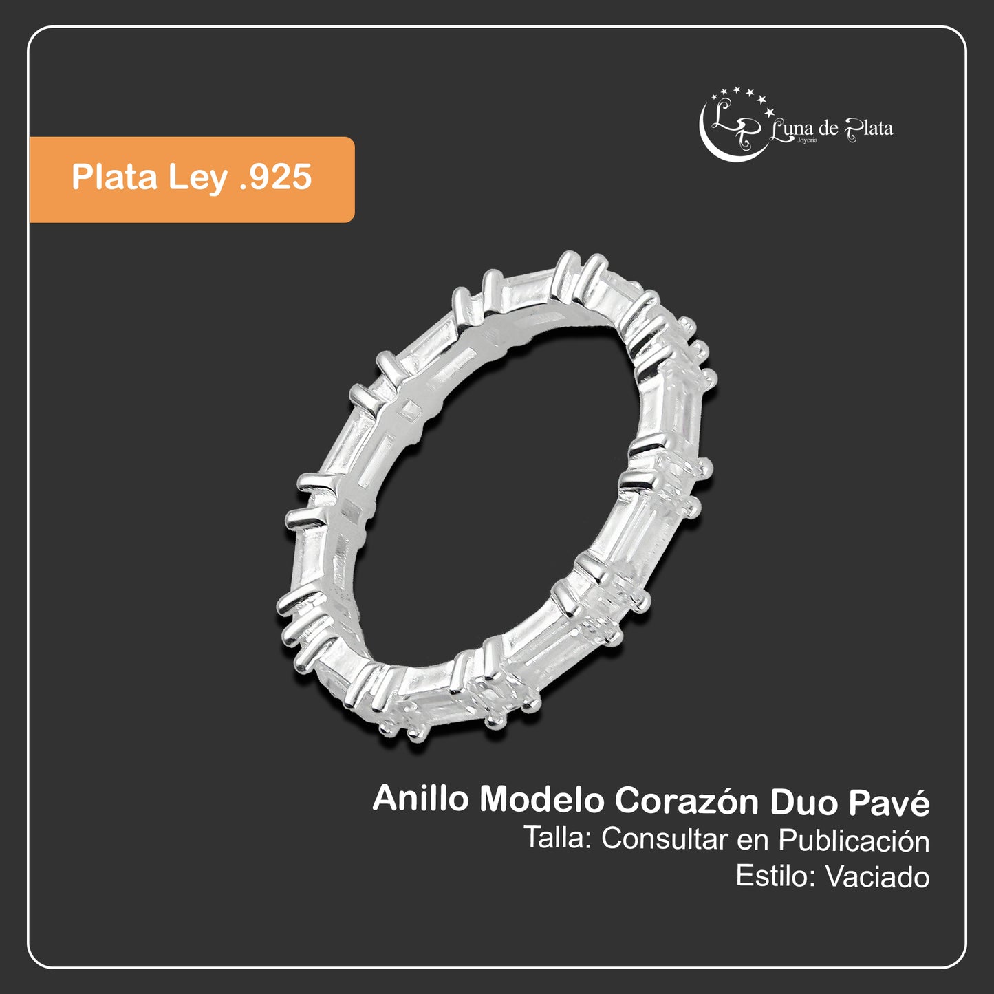 LPAD090 Anillo Churumbela Baguete 1x1 Plata .925 Taxco Gro 2116496303