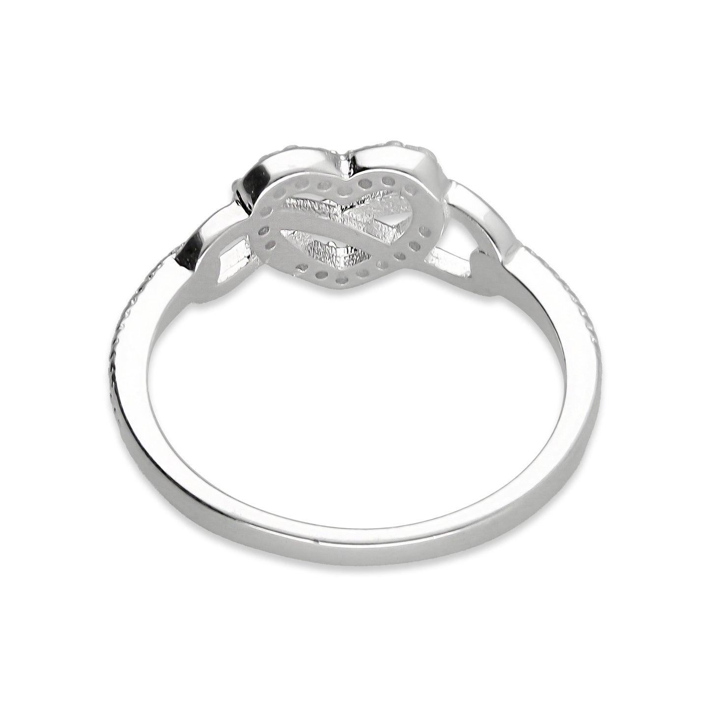 LPAD092 Anillo Modelo Corazón Infinito Pavé Plata .925 Taxco Gro 3300102440