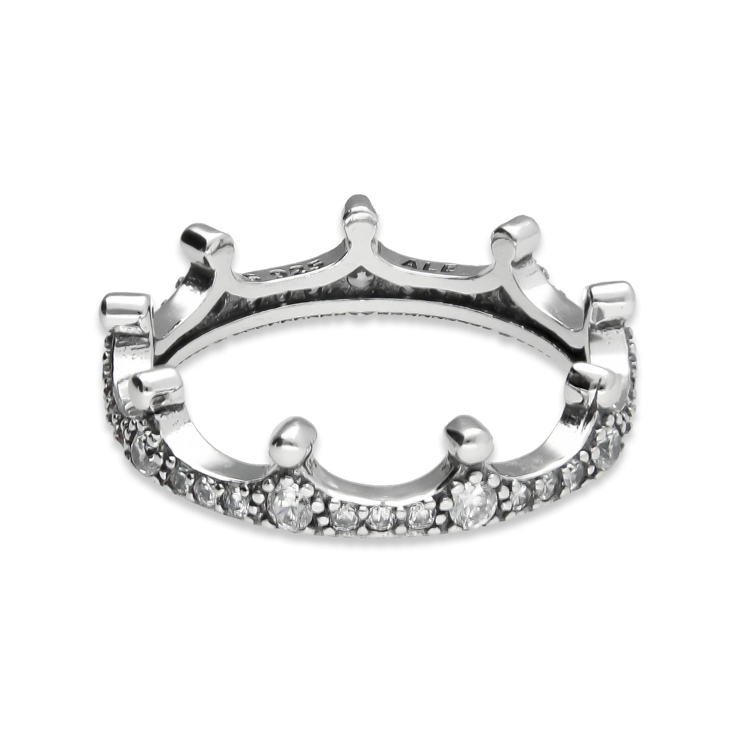 LPAD097 Anillo Pand Corona Pavé Plata .925 Taxco Gro