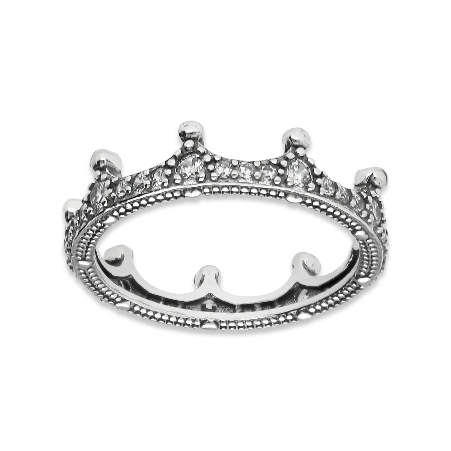 LPAD097 Anillo Pand Corona Pavé Plata .925 Taxco Gro