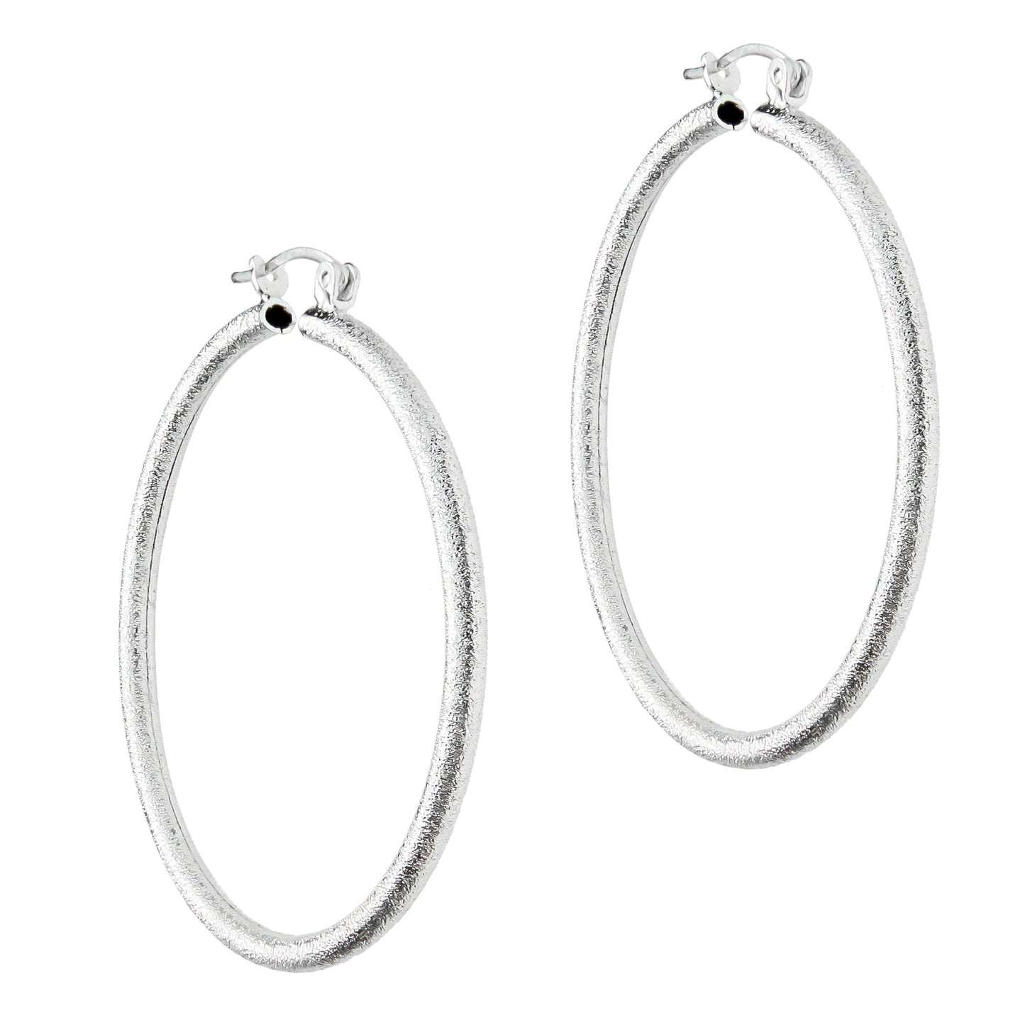 LPADI026 Arracadas De Plata .925 Tubo Grueso Frozen Tam 5 45 mm 2107684756