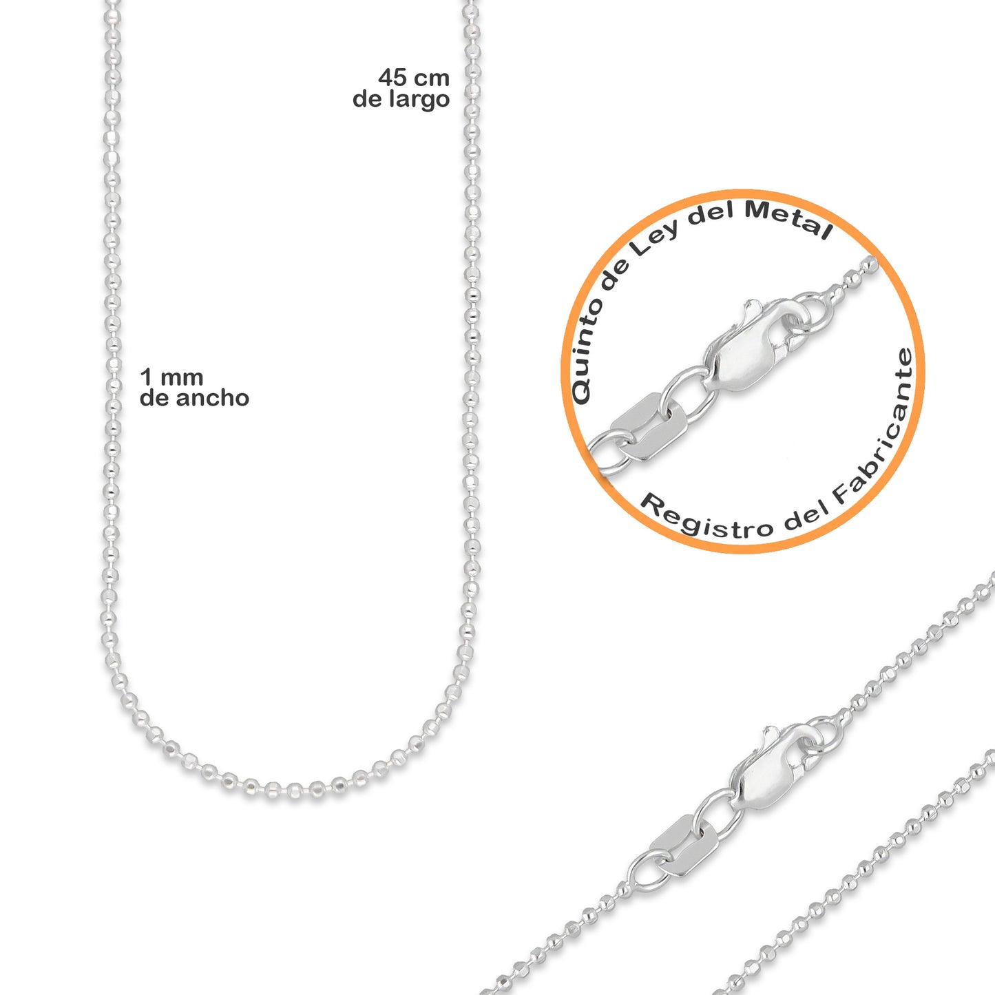 LPADJ081 Set Aretes + Dije + Cadena Trébol Negro Nal Diámetro 1.9 cm en Plata Ley .925