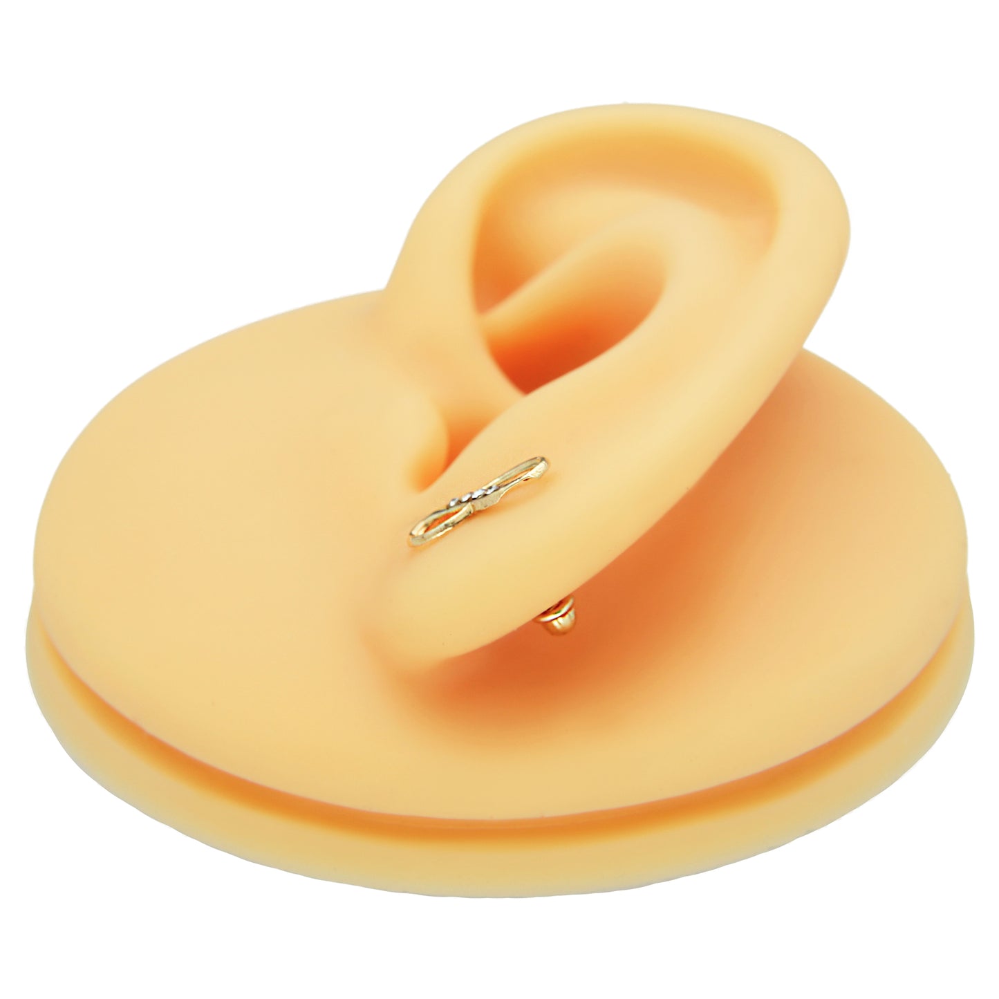 LPAUBR085 Aretes Broquel Oro 10K Niña o Mujer Infinito Jumbo PP 238 1908487131