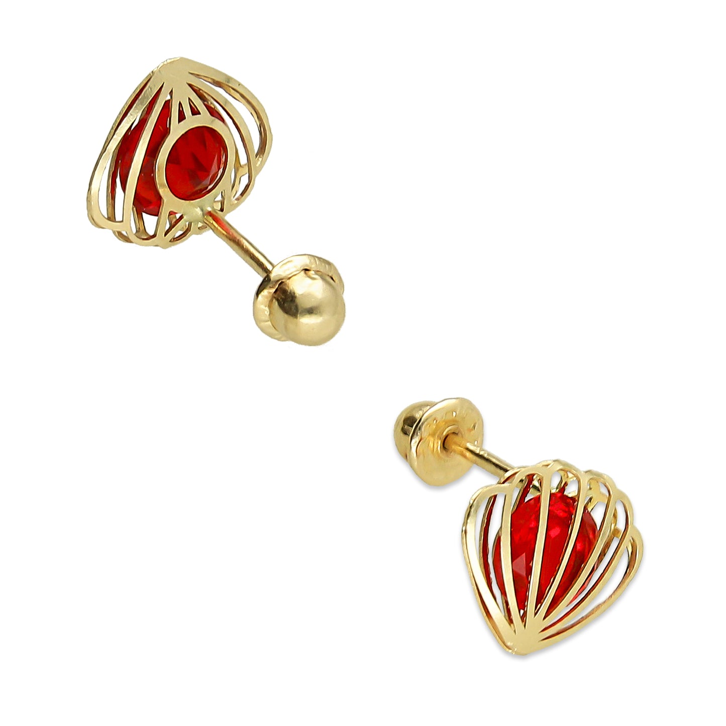 LPAUBR084 Aretes Broquel Oro 10K Niña o Mujer Concha 3D Chica 509-B 1908449733