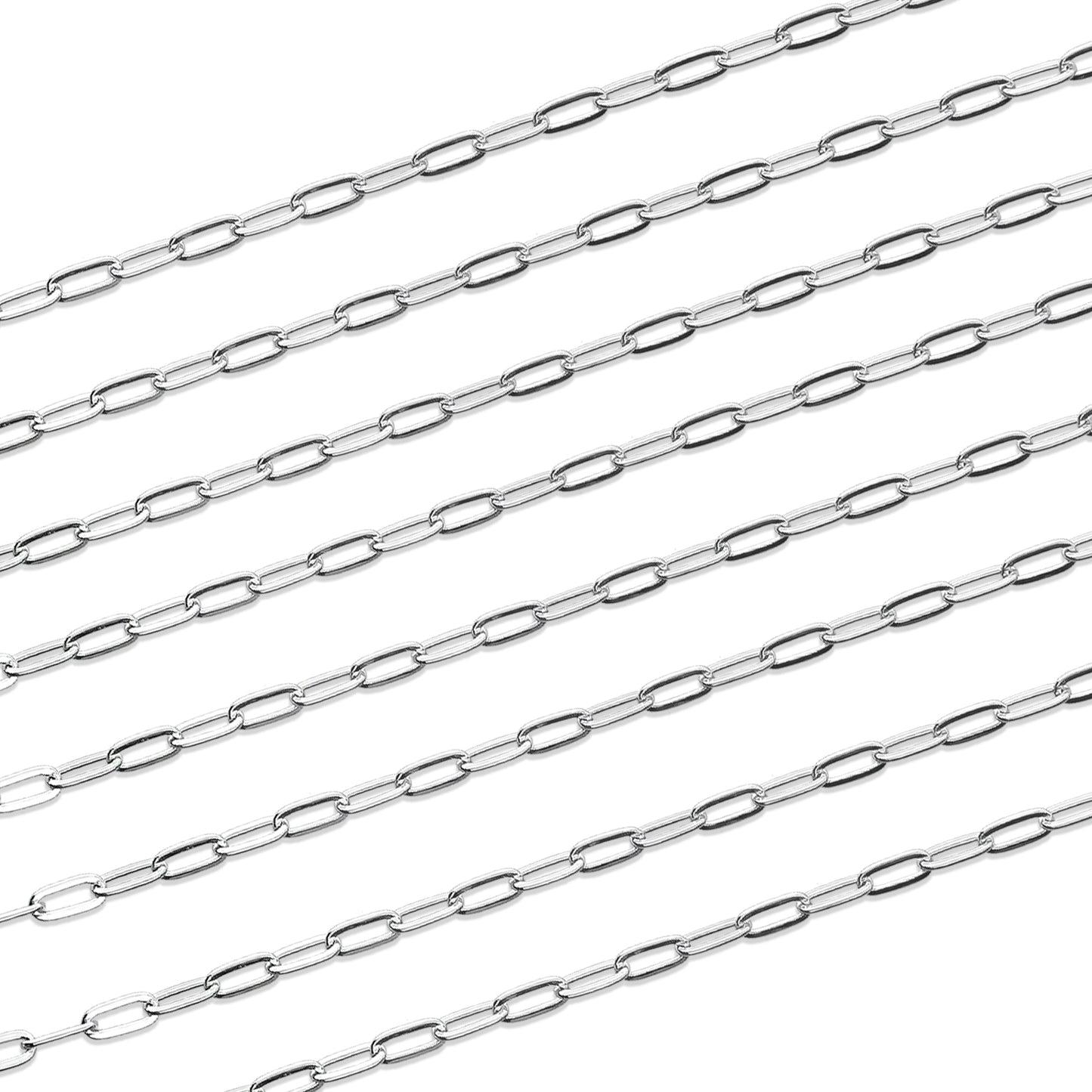 LPCAD004 Cadena x metro Rec Inglés 2 mm Para Armar Plata .925 2036277703