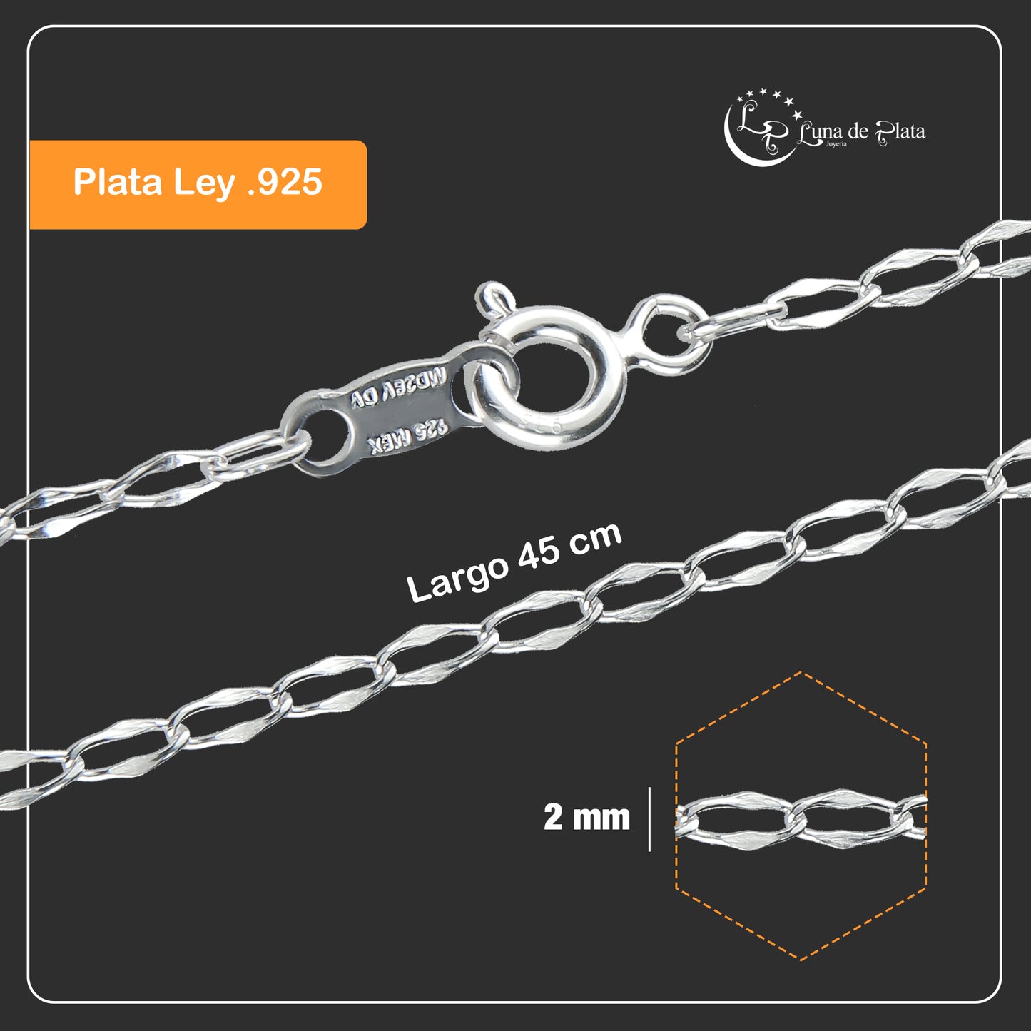 LPCU001-45 Fígaro Forjada 2 Mm X 45 Cms 684570150