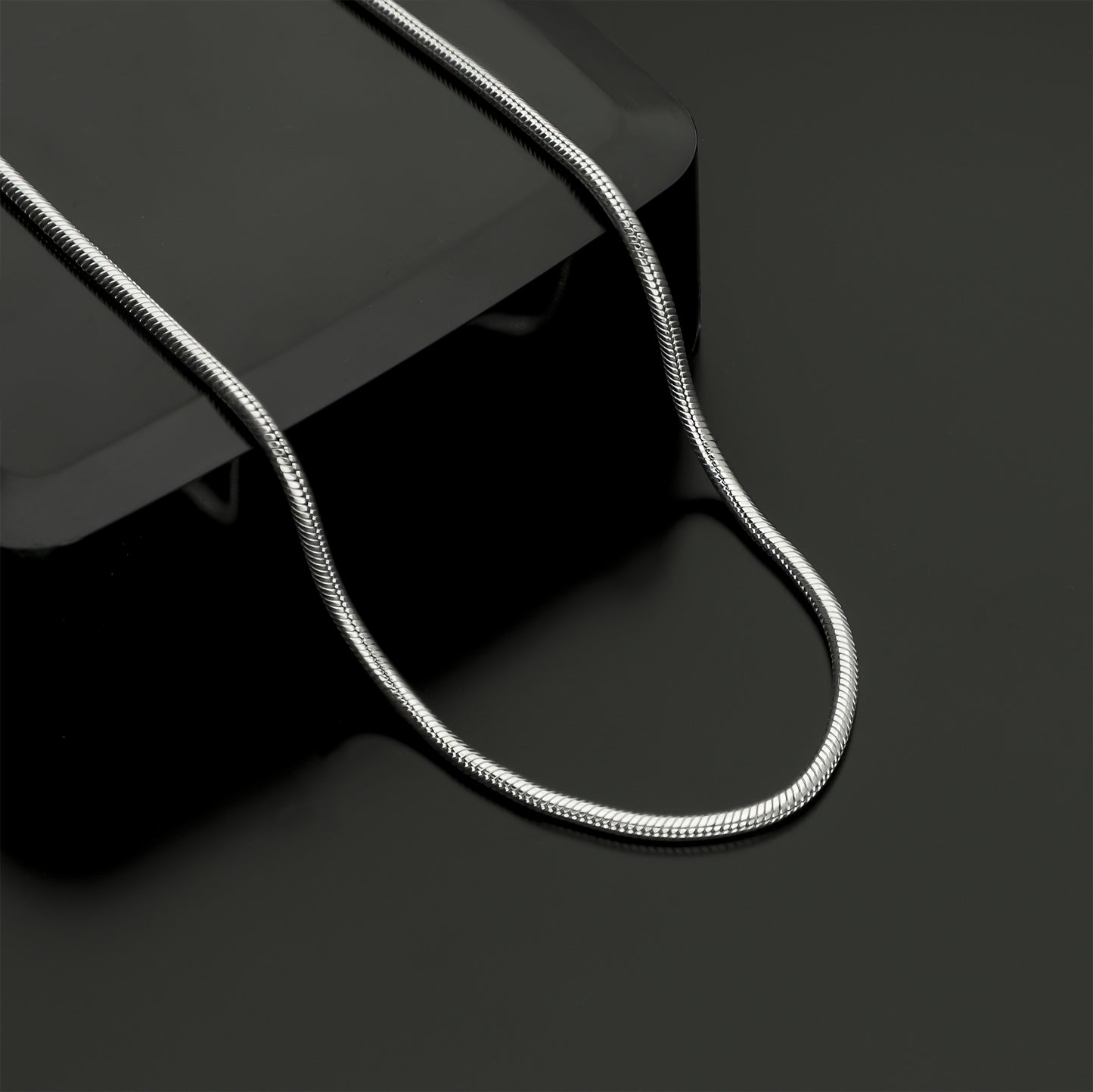LPCU009-50 Cadena Cola De Rata 2.2 Mm X 50 Cms Super Precio Plata .925 811936059
