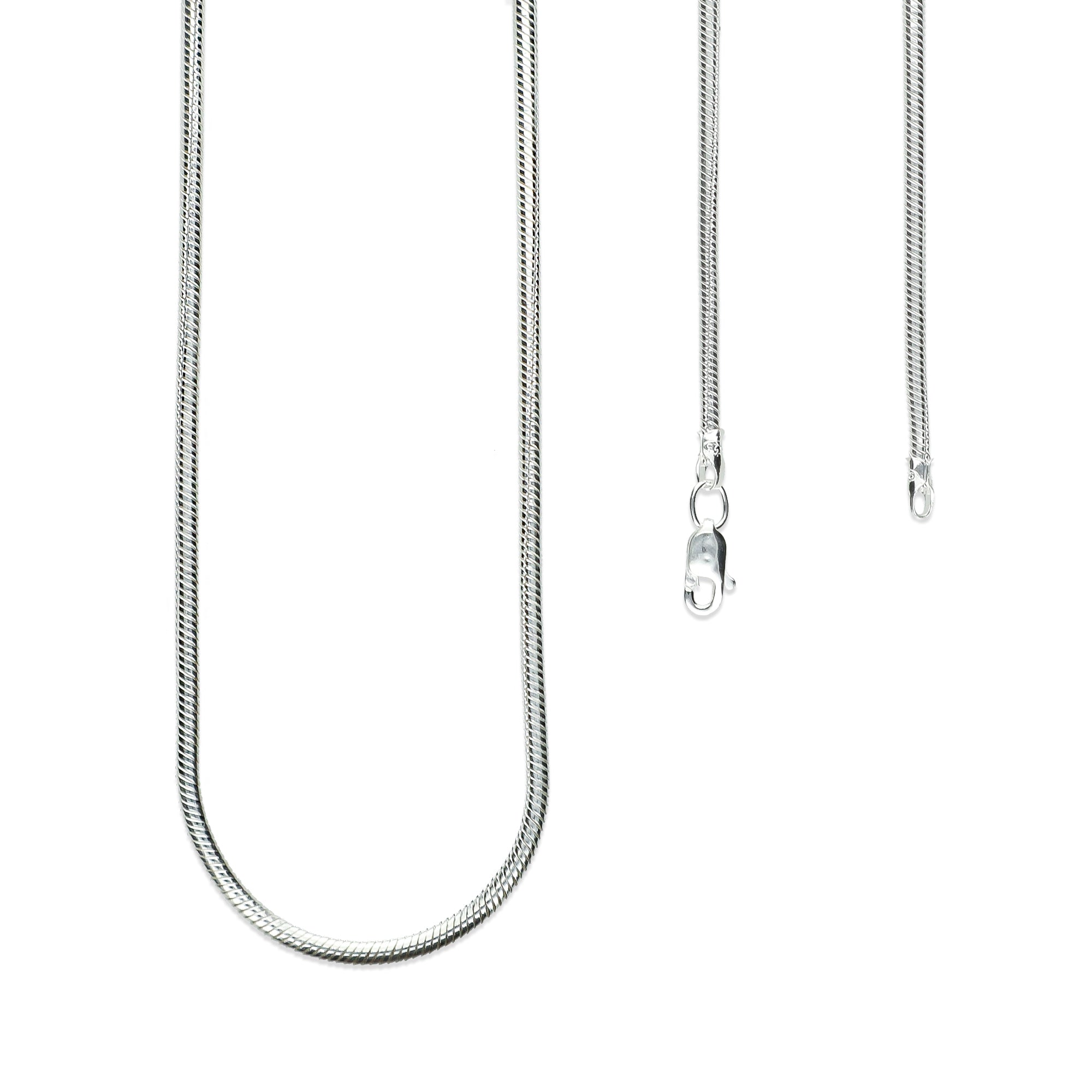 LPCU009-55 Cadena Cola De Rata Mm X 55 Cms Super Precio Plata