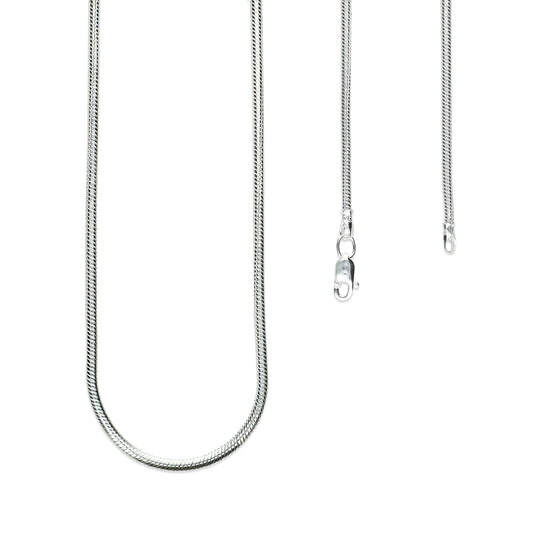 LPCU009-70 Cadena Cola De Rata 2.2 Mm X 70 Cms Plata .925 1316231073