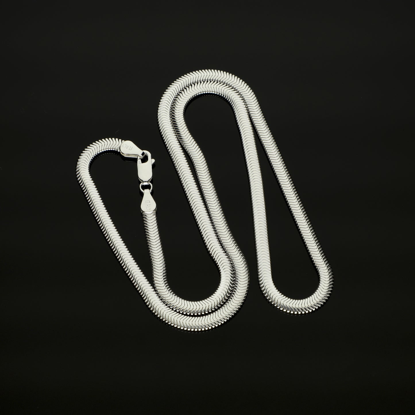 LPCU042-40 Cadena Collar Panza de Víbora 4.2 mm x 40 cm Plata Fina .925 2385624556