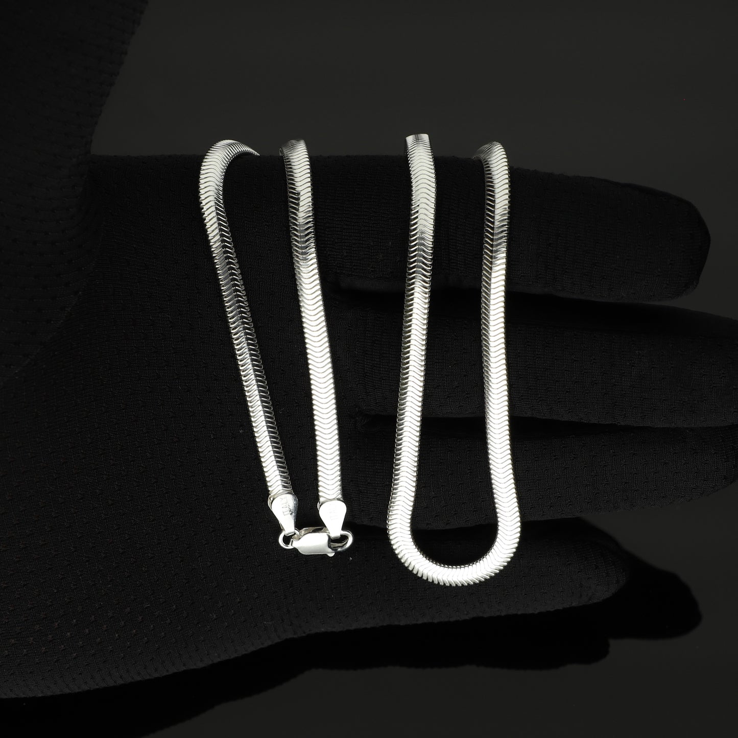 LPCU042-40 Cadena Collar Panza de Víbora 4.2 mm x 40 cm Plata Fina .925 2385624556