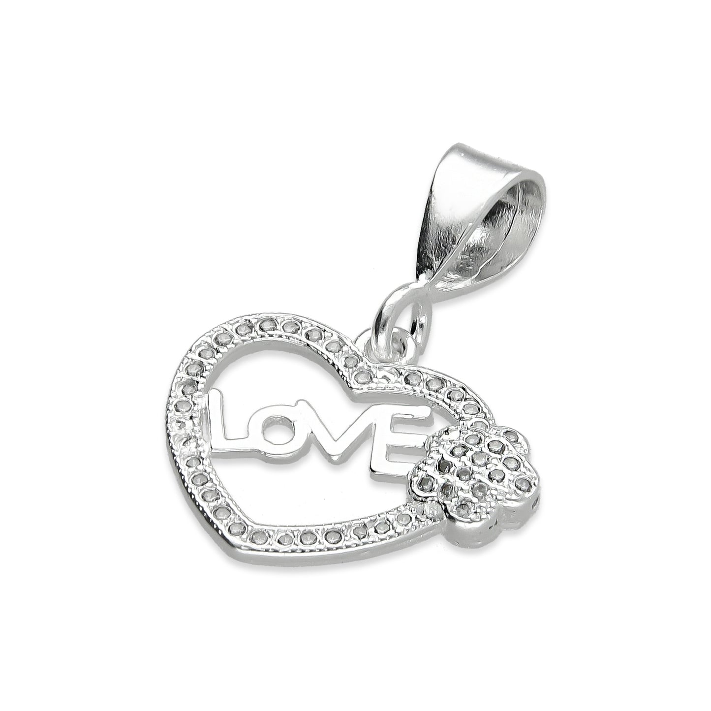 LPDJ087 Dije Corazón Love F + Regalo Plata .925 Taxco Gro 1380483222