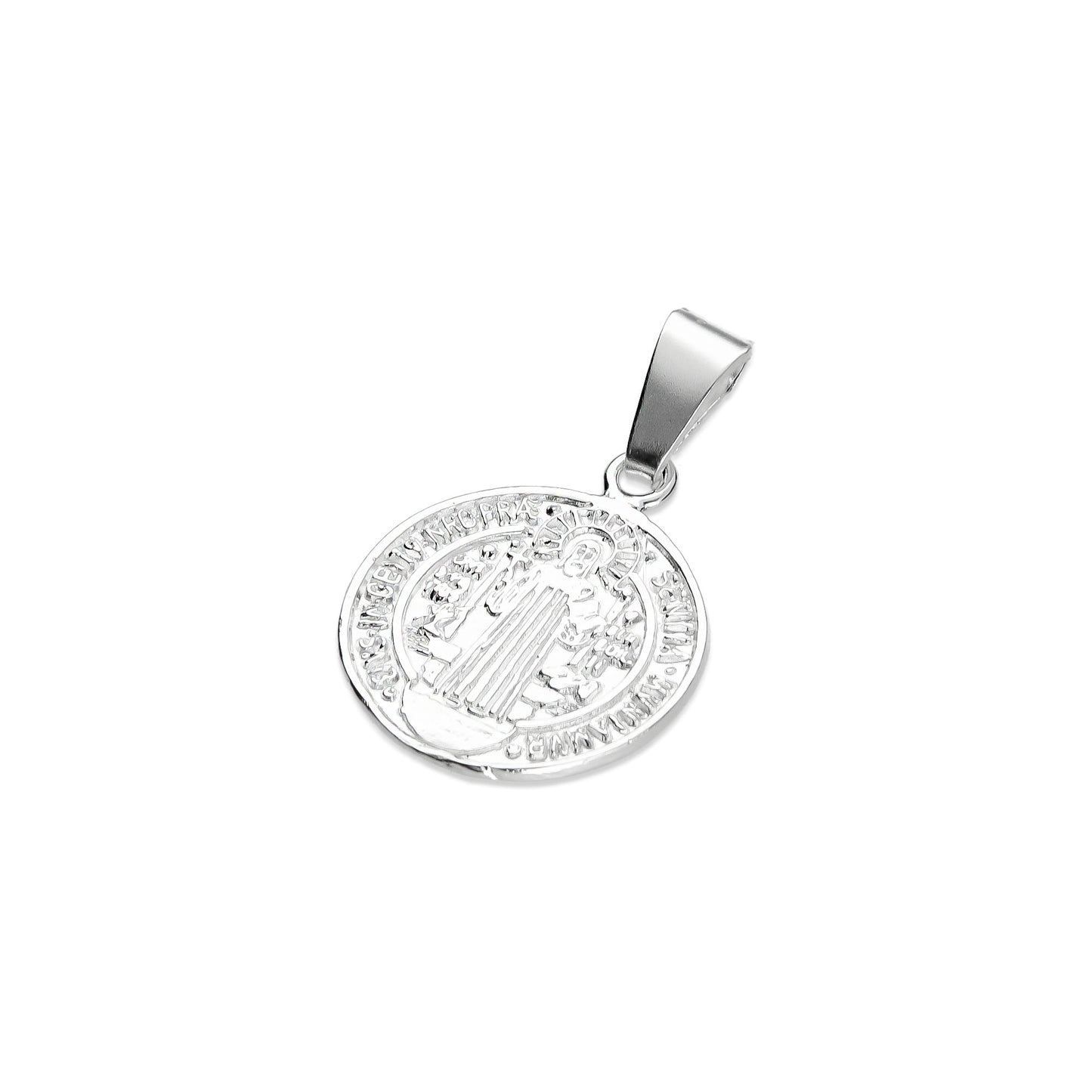 LPDJ222 Medalla San Benito 1.5 x 2.3 cm + Regalo Plata .925 Taxco Gro 2945943674