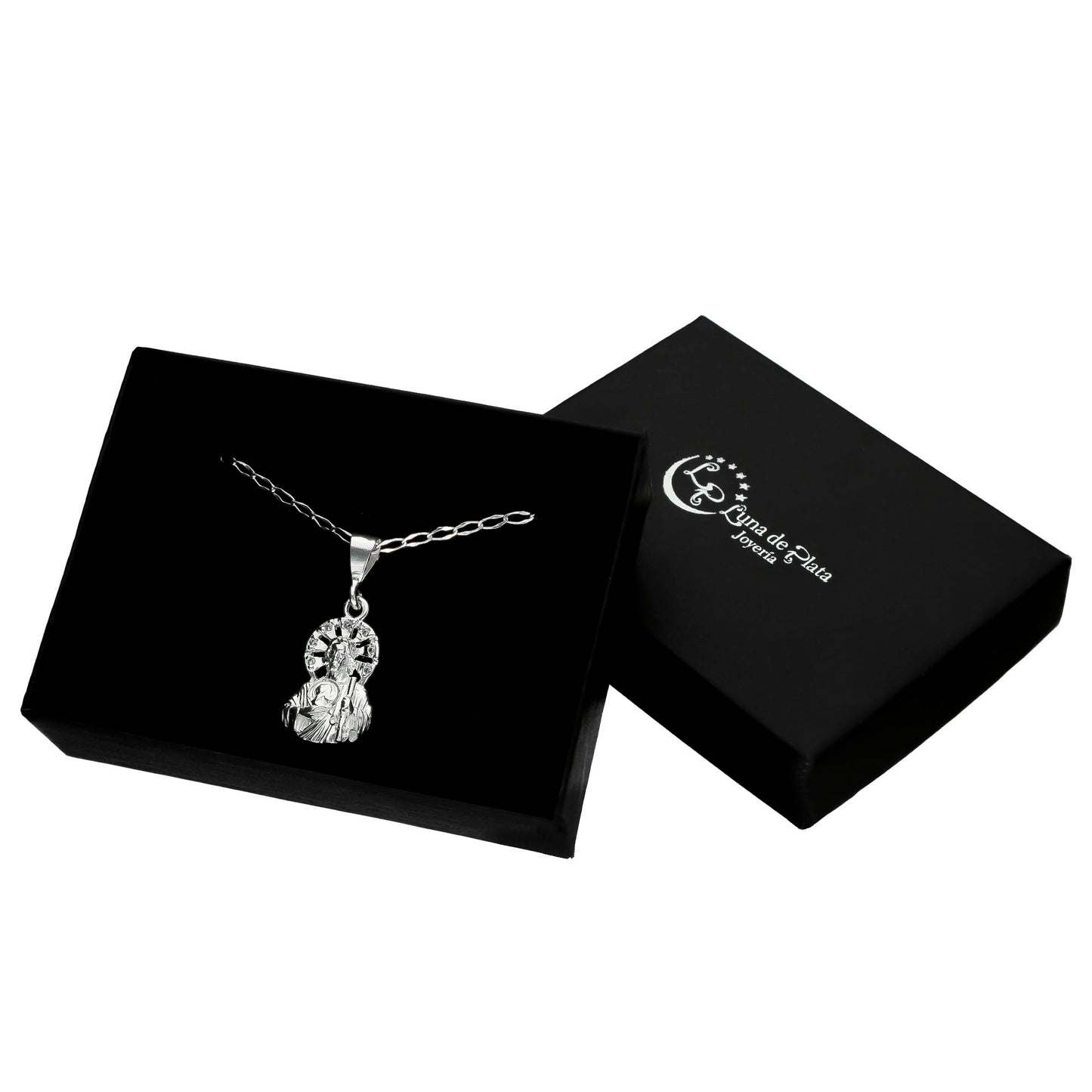 LPDP062 Dije San Judas Busto Z 3.3 x 1.4 cm + Cadena + Regalo Plata .925 Taxco Gro 1388733245