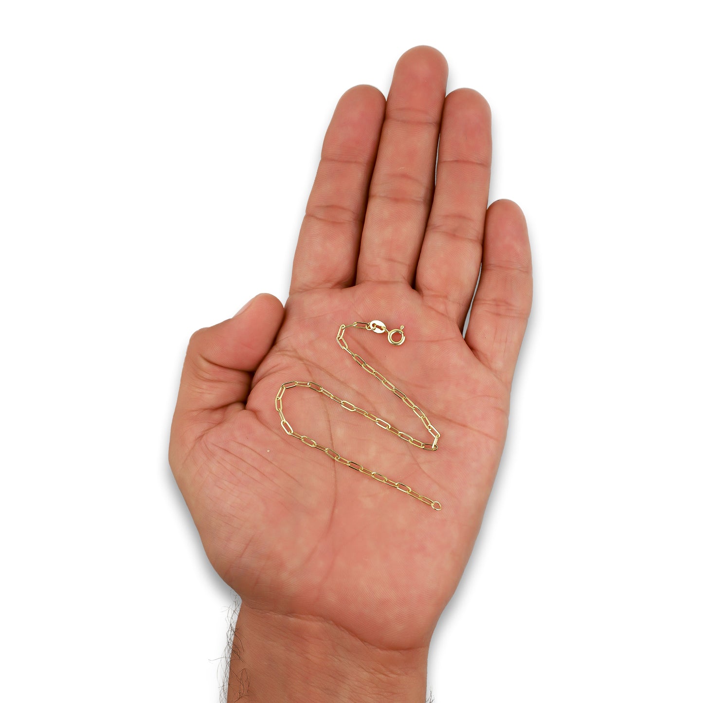 LPEPD012 Pulsera para Dama Oro Sólido 10K Mod Clip Corto Súper Ligera 2 mm x 18 cm 4287912368