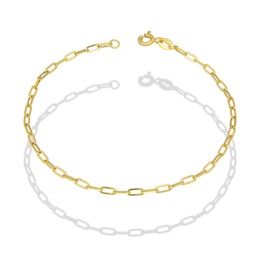 LPEPD012 Pulsera para Dama Oro Sólido 10K Mod Clip Corto Súper Ligera 2 mm x 18 cm 4287912368