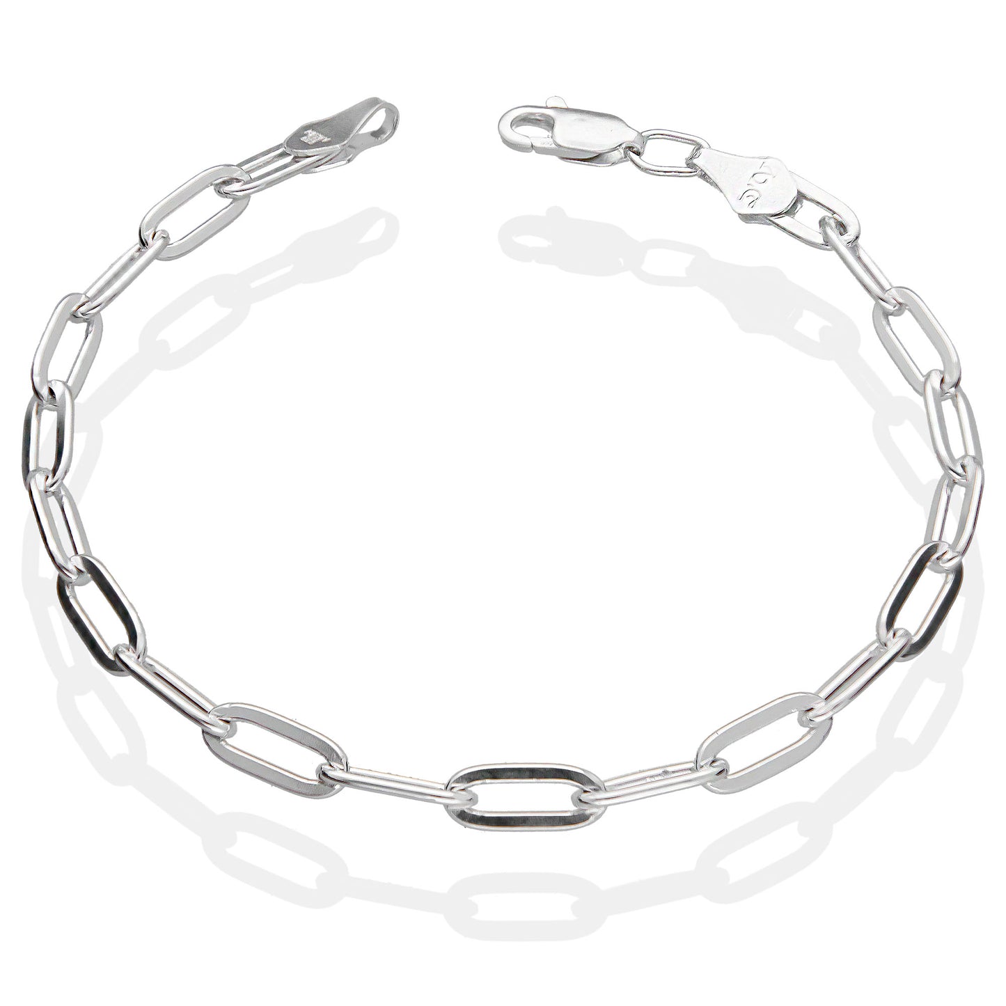 LPPC033 Pulsera Fígaro Milán 4.5 mm x 19 cm Plata Ley .925 Taxco Gro 1370463305