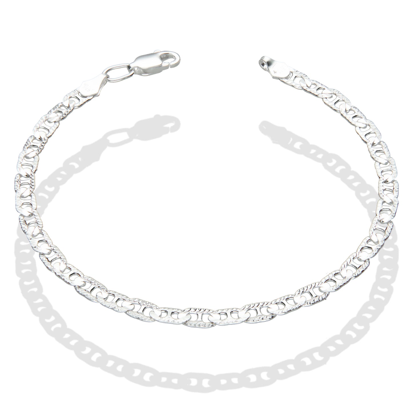 LPPC035 Pulsera Gussi 4 mm x 19.5 cm Plata Ley .925 Taxco Gro 1370496423