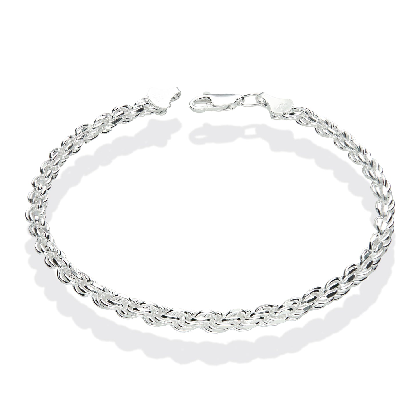 LPPC057 Pulsera Torsal Diam 3.8 mm x 20 cm en Plata Ley. 925 1506237501