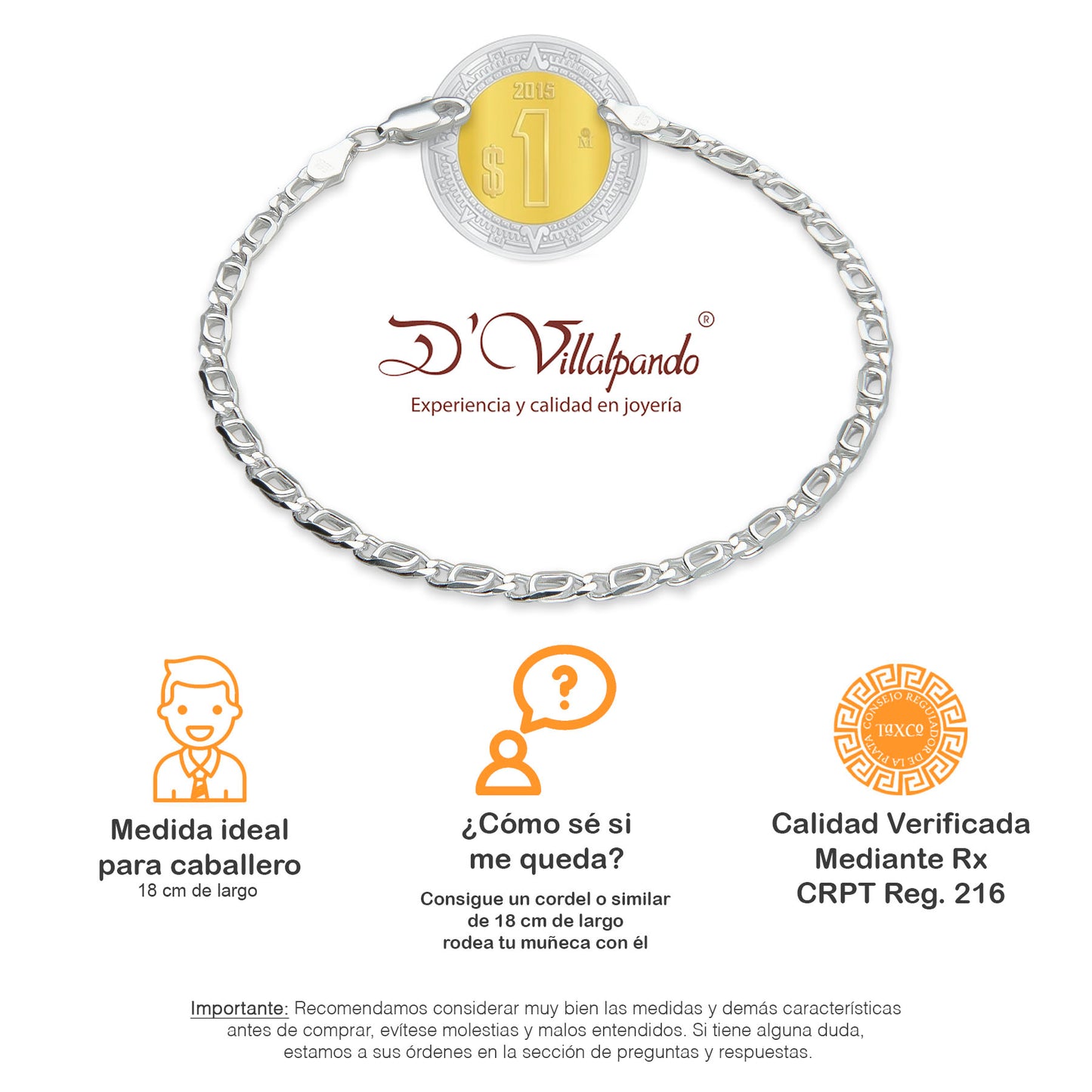 LPPD033 Pulsera Ojo de Tigre 3.2 mm x 18 cm en Plata Ley .925 1502679224