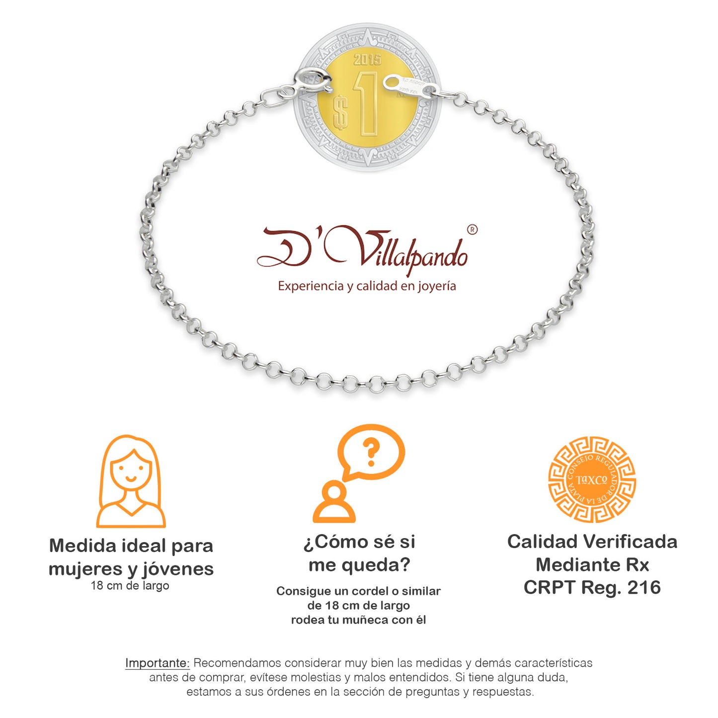 LPPD049 2 pack Pulsera Rolo 2 mm x 18 cm en Plata Ley.925 531003929