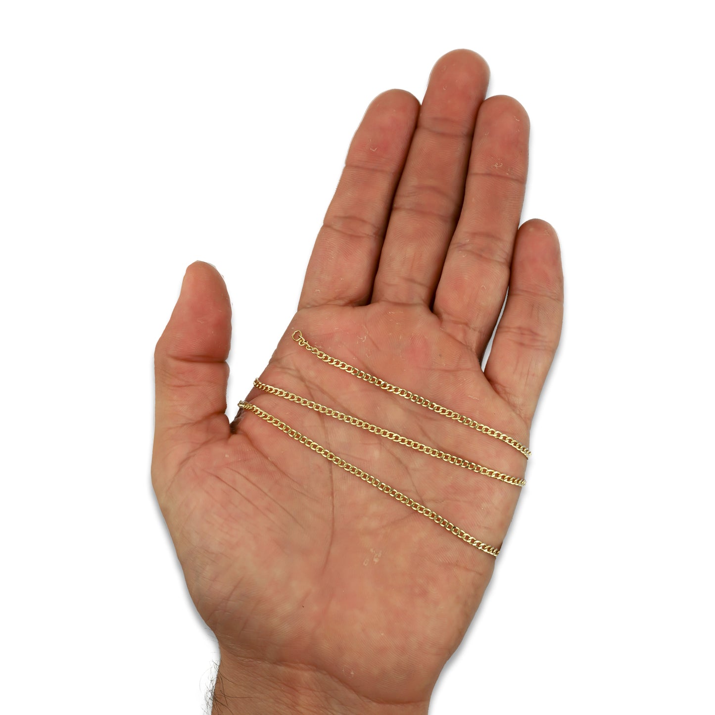 MR10CU001-50 Cadena Oro Sólido 10K EMF10 Modelo Figaro 1*0 2 mm x 50 cm