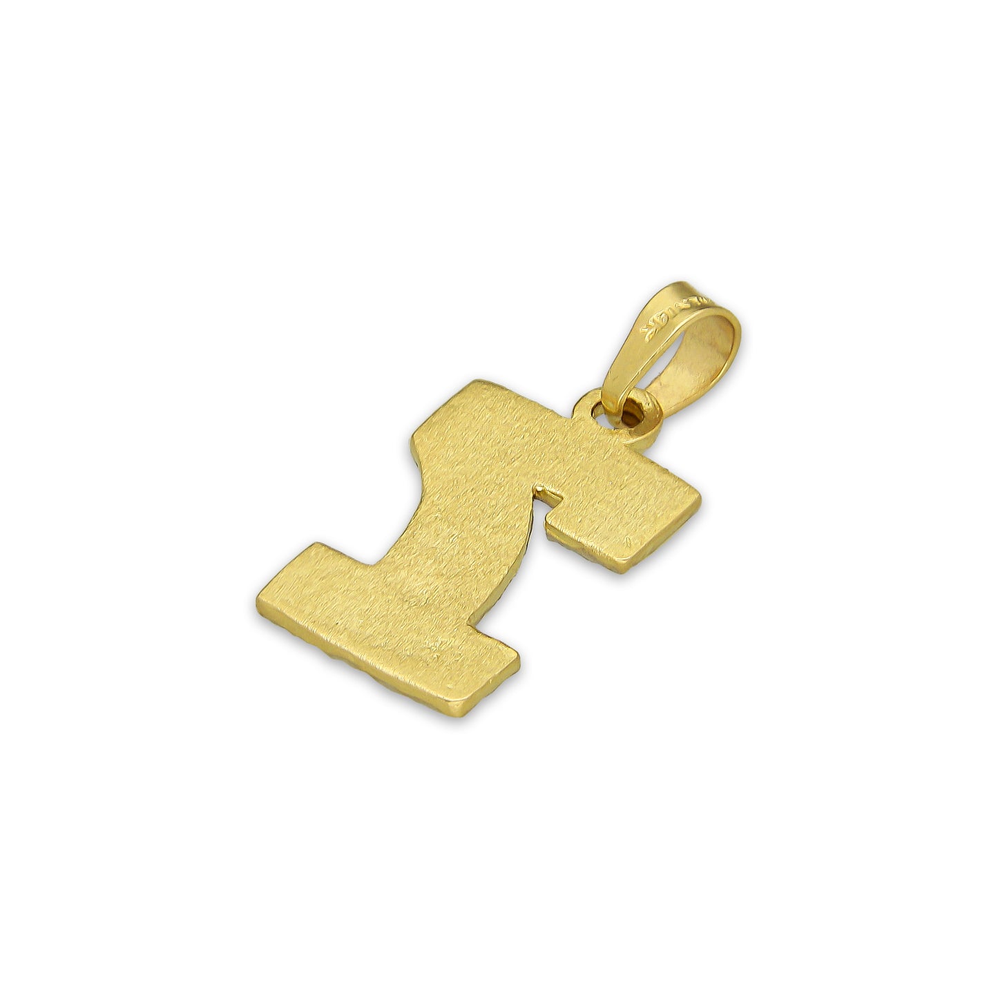 MR14DJ162 Dije Oro Sólido 14K Número 7 de la Suerte 1.1 cm x 2.3 cm