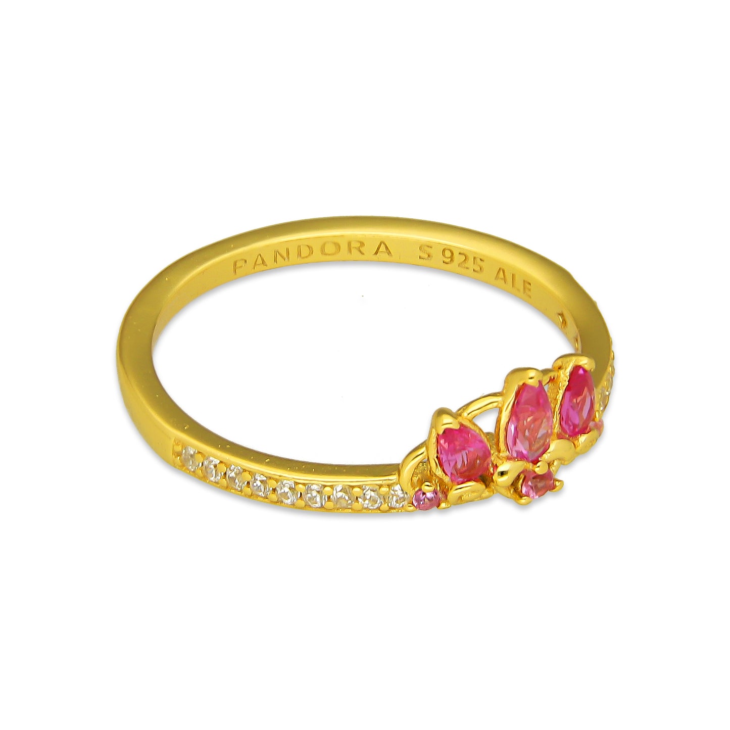TMPAD003 Anillo Pand Princesas Rapunzel en Plata Fina .925