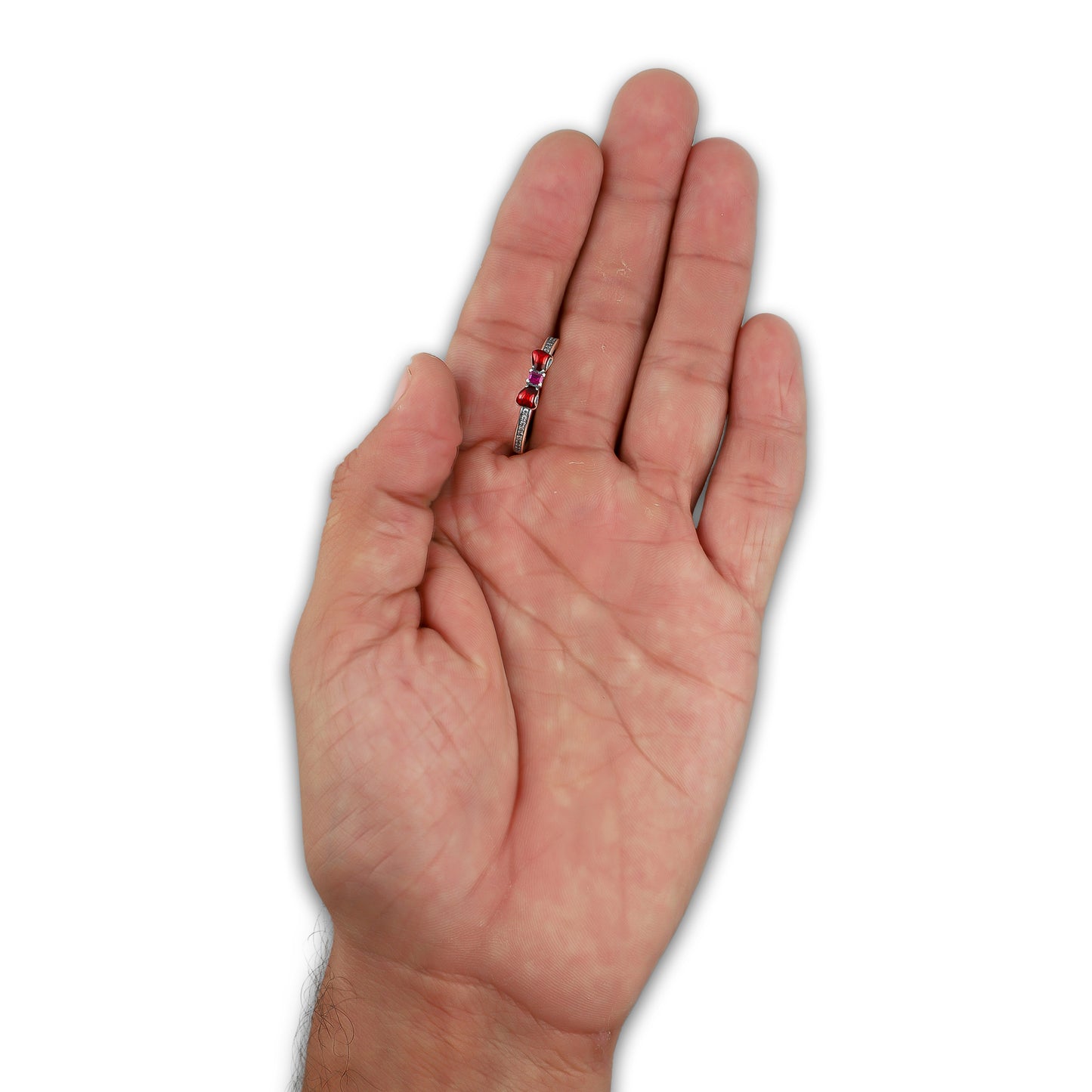 TMPAD007 Anillo Pand Princesas Blanca Nieves en Plata Fina .925