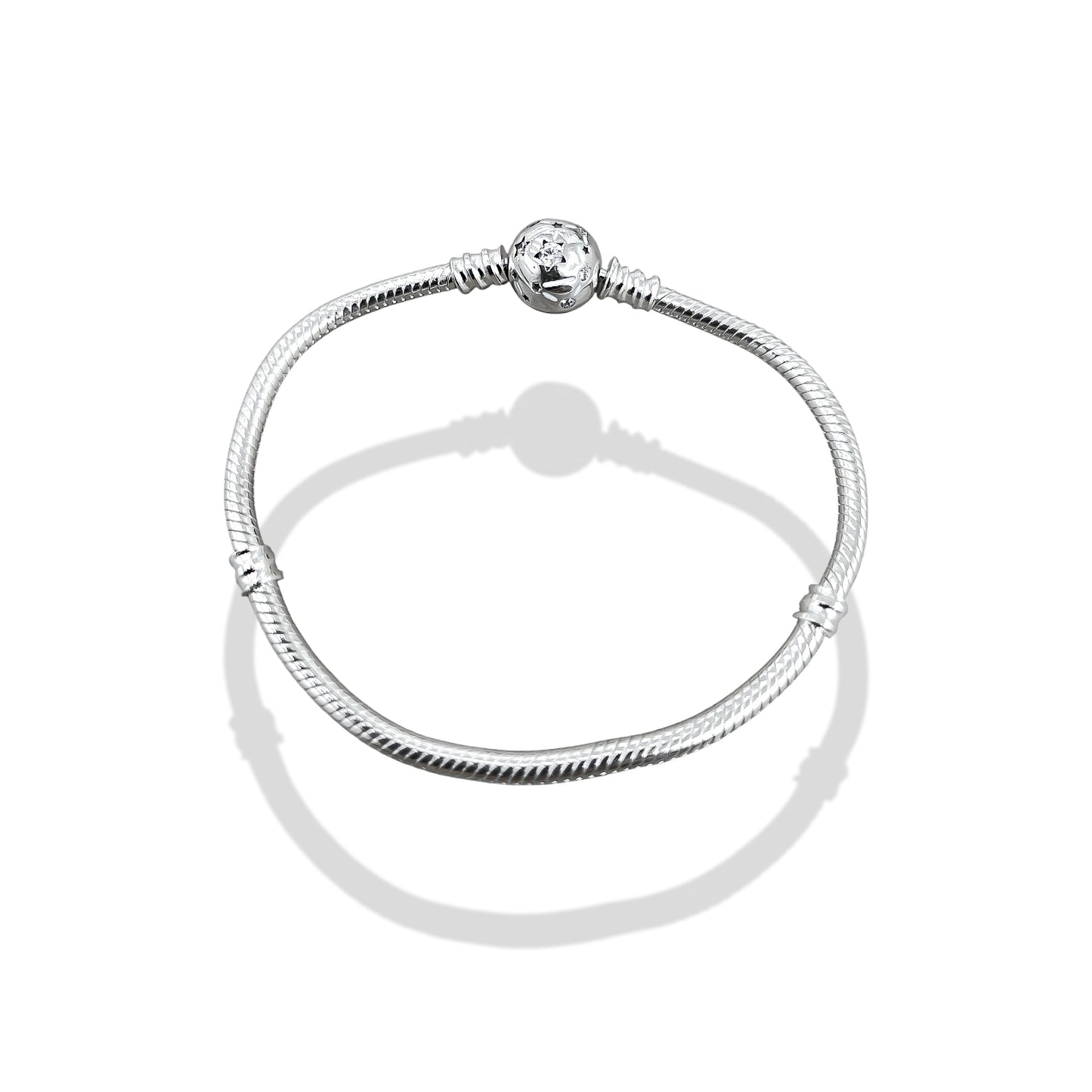 TMPPD010-19 Pulsera Dama Pand Bola Constelación 19 cm en Plata Fina .925