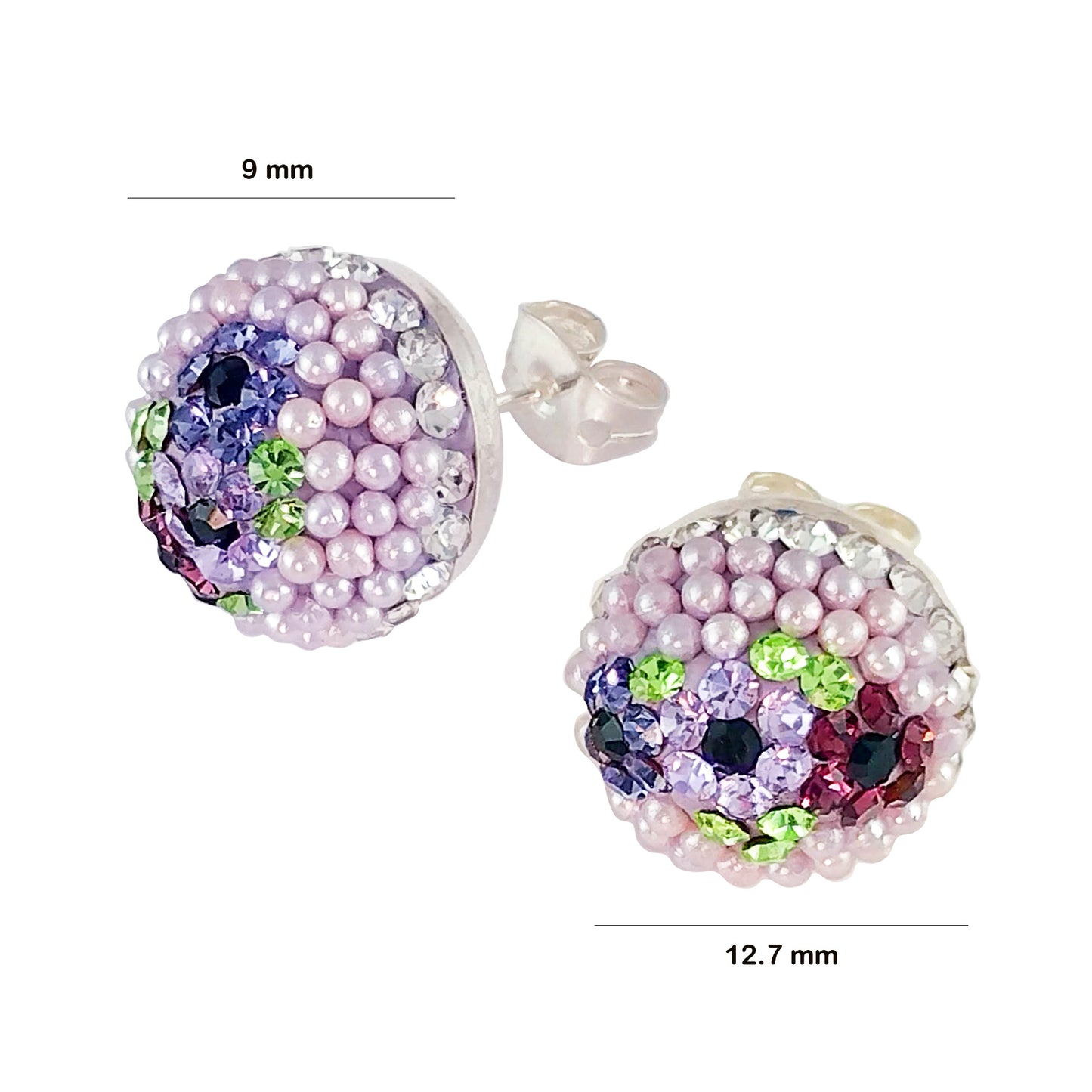 LPAP051 Arete Bola de Fuego P Mdo 9 mm Plata .925 Taxco 1478785866