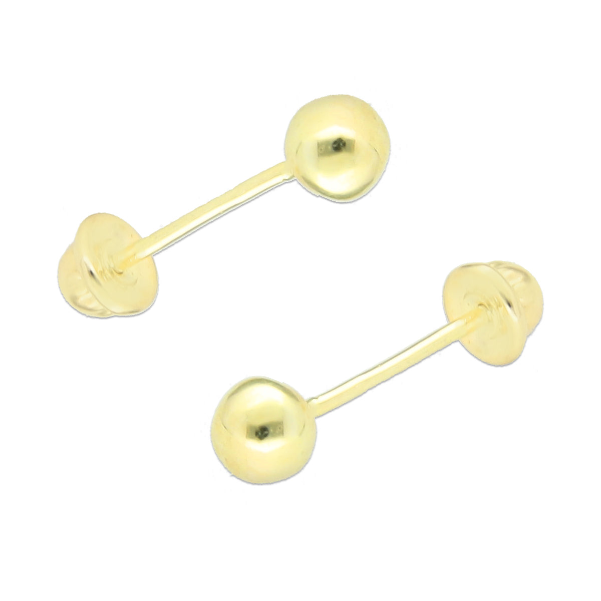 LPAUBR007 Aretes Broquel de Oro 10K Bebé o Mujer - Dormilona 00 151 1831904807
