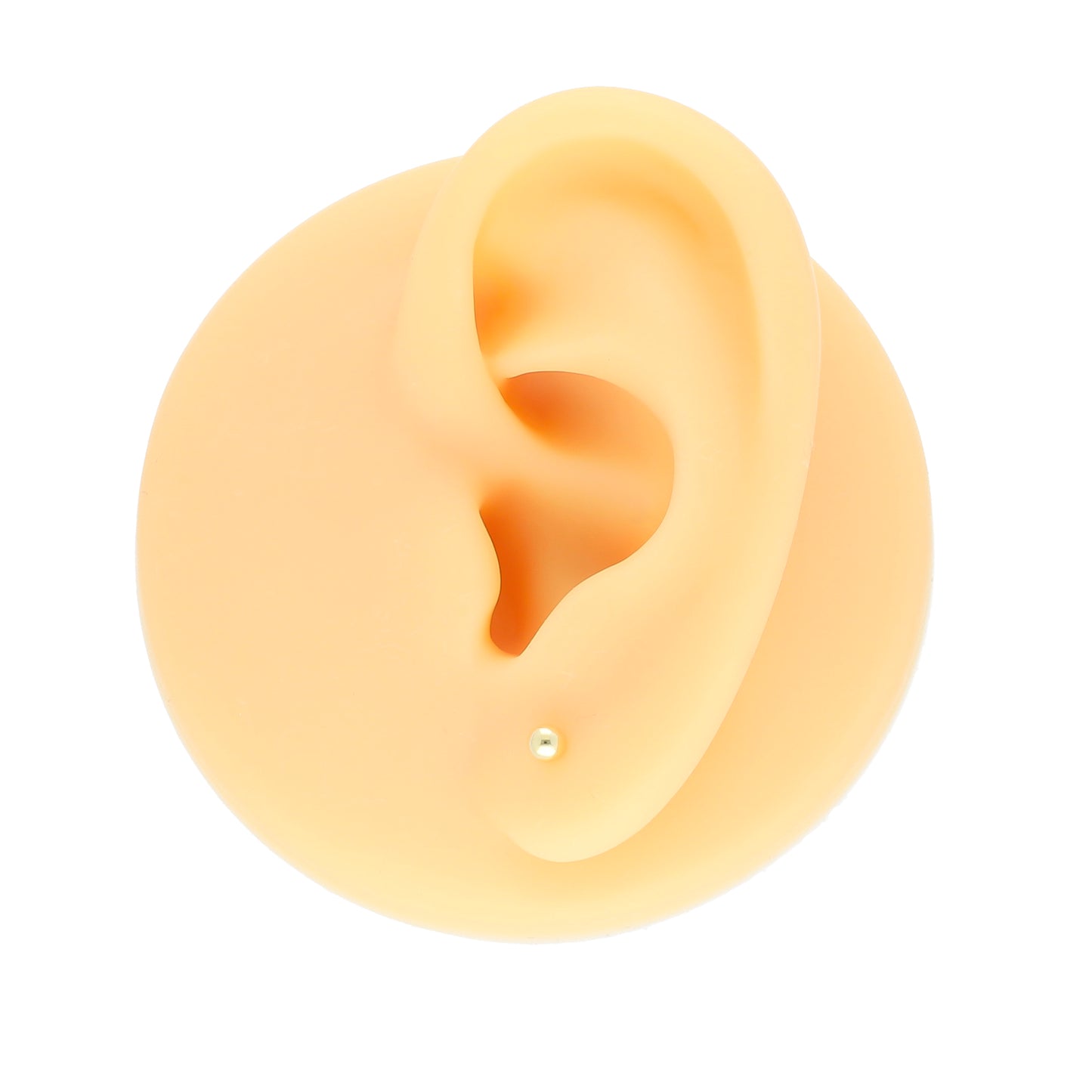 LPAUBR007 Aretes Broquel de Oro 10K Bebé o Mujer - Dormilona 00 151 1831904807
