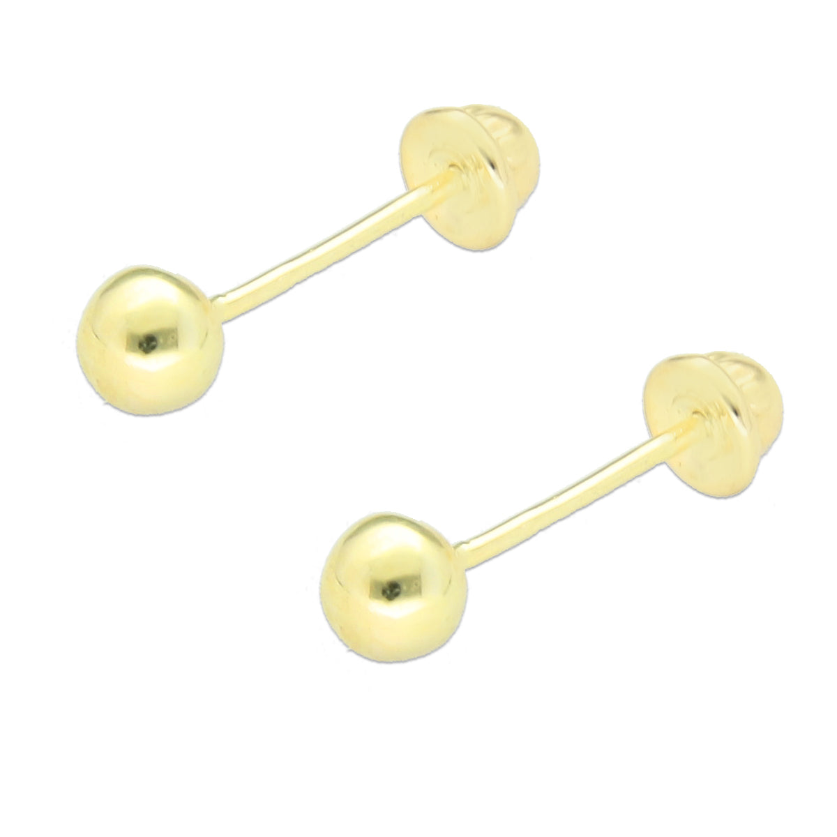 LPAUBR007 Aretes Broquel de Oro 10K Bebé o Mujer - Dormilona 00 151 1831904807