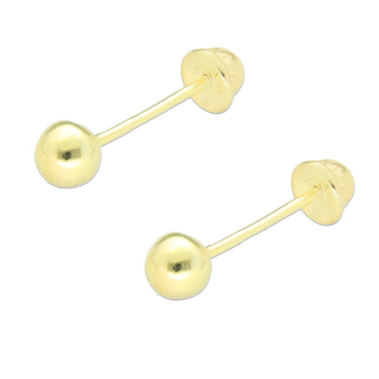 LPAUBR007 Aretes Broquel de Oro 10K Bebé o Mujer - Dormilona 00 151 1831904807