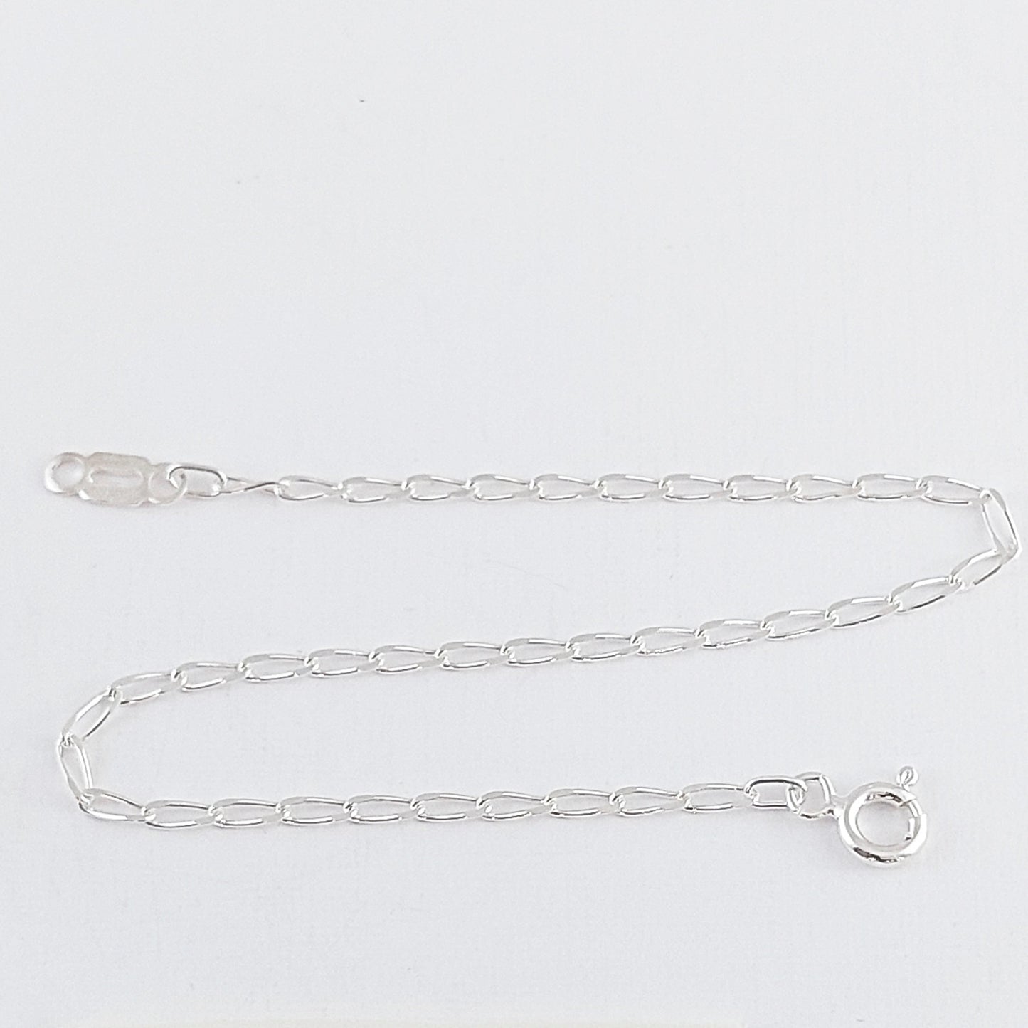 LPPD054 2 Pack Pulsera Figaro 0X1 de 1.8 mm x 18 cm en Plata Ley. 925 1533519368
