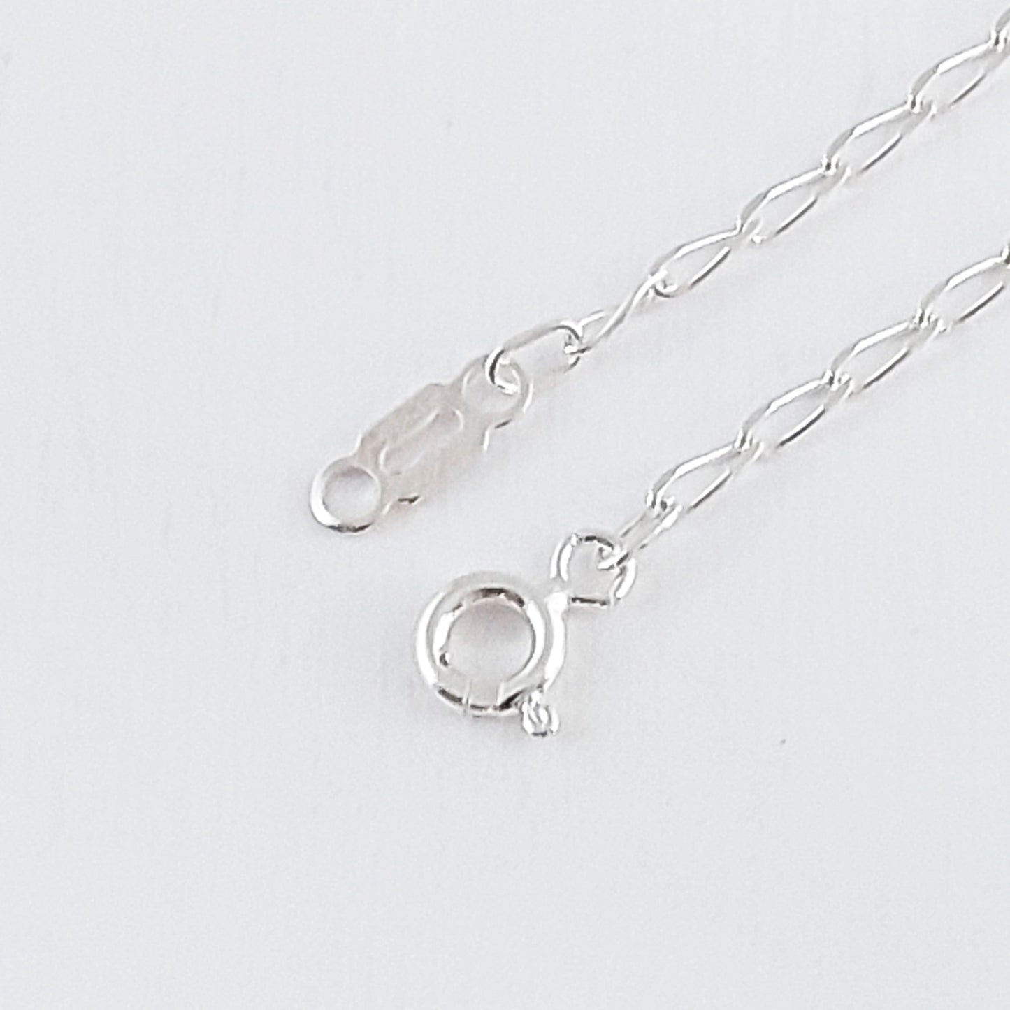 LPPD054 2 Pack Pulsera Figaro 0X1 de 1.8 mm x 18 cm en Plata Ley. 925 1533519368