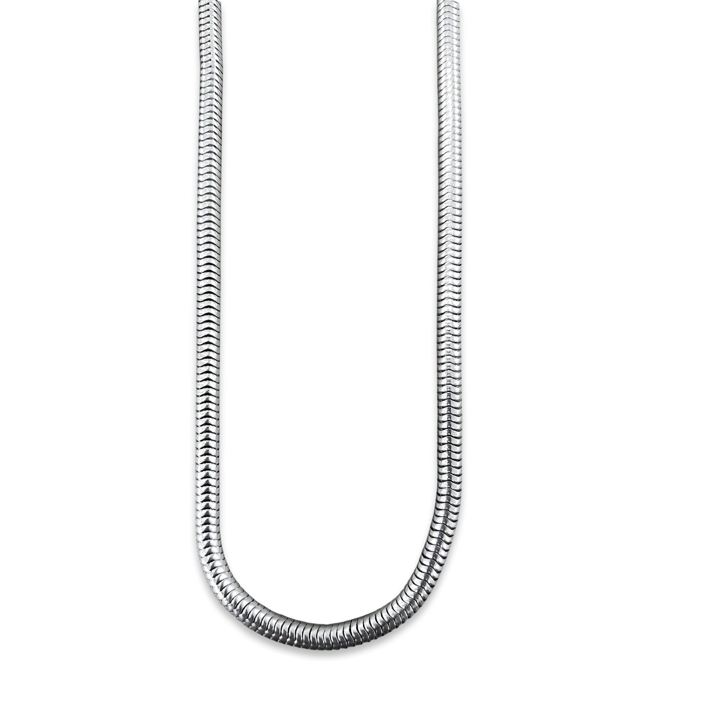 TMPCU001 Cadena Cola de Rata Pavonada 5 mm x 60 cm en Plata Fina .925