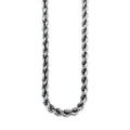 TMPCU002 Cadena Torsal Pavonada 7.5 mm x 55 cm en Plata Fina .925