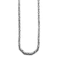 TMPCU004 Cadena Bali Pavonada 4 mm x 60 cm en Plata Fina .925