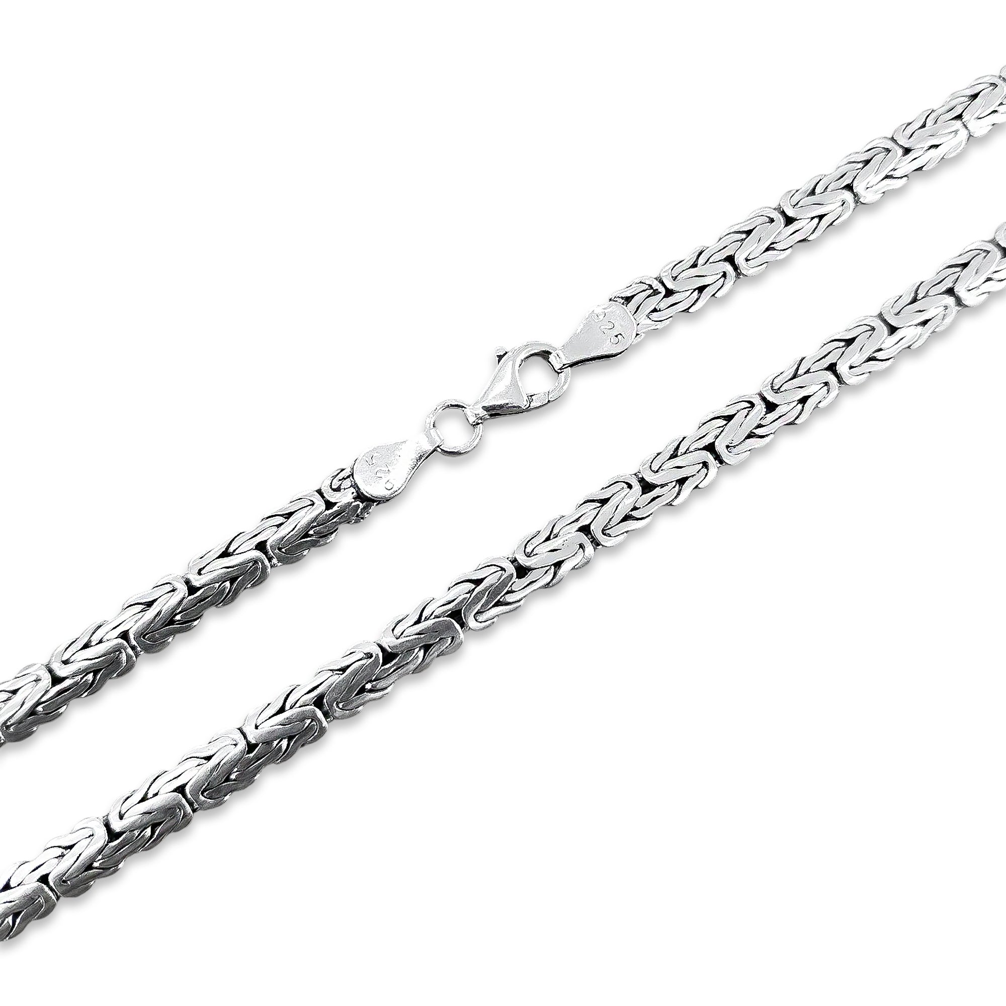 TMPCU005 Cadena Bali Planchada 5.2 mm x 60 cm en Plata Fina .925