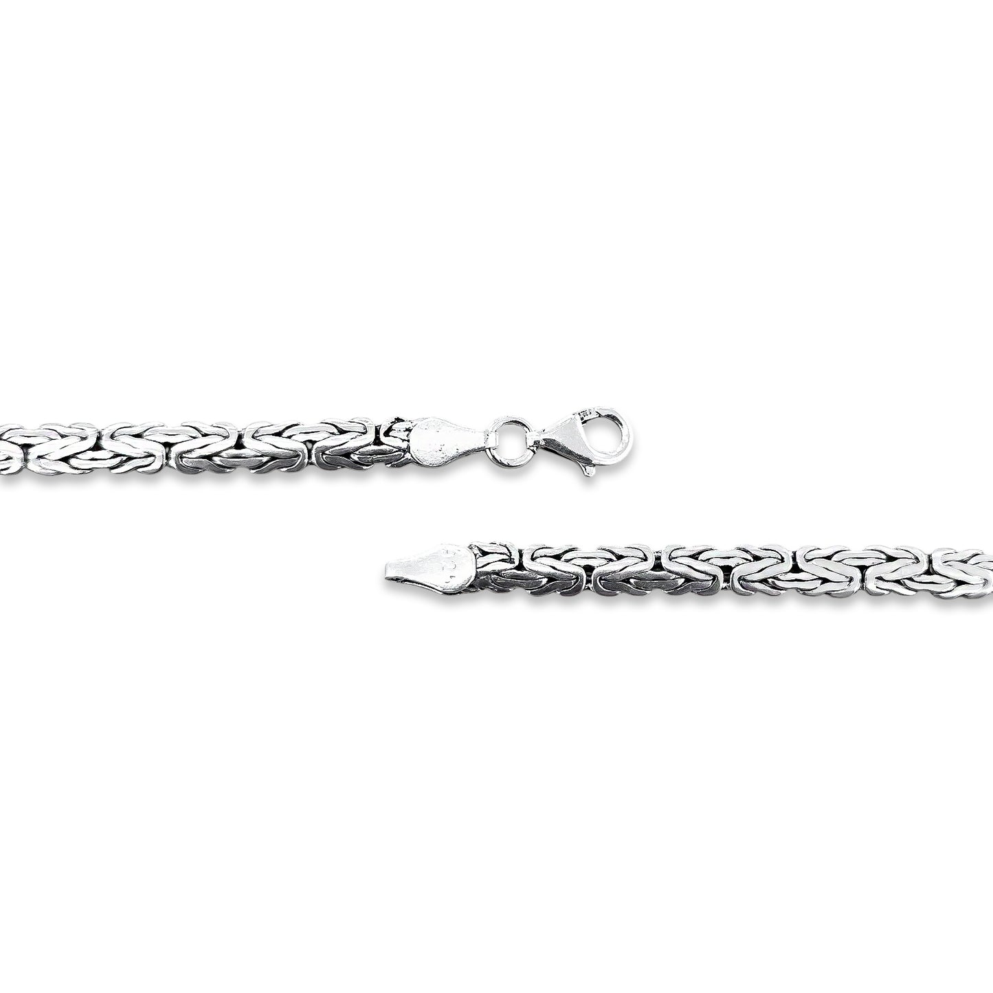 TMPCU005 Cadena Bali Planchada 5.2 mm x 60 cm en Plata Fina .925