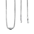 TMPCU007 Cadena Veneciana Pavonada con Cilindro 3 mm x 55 cm en Plata Fina .925
