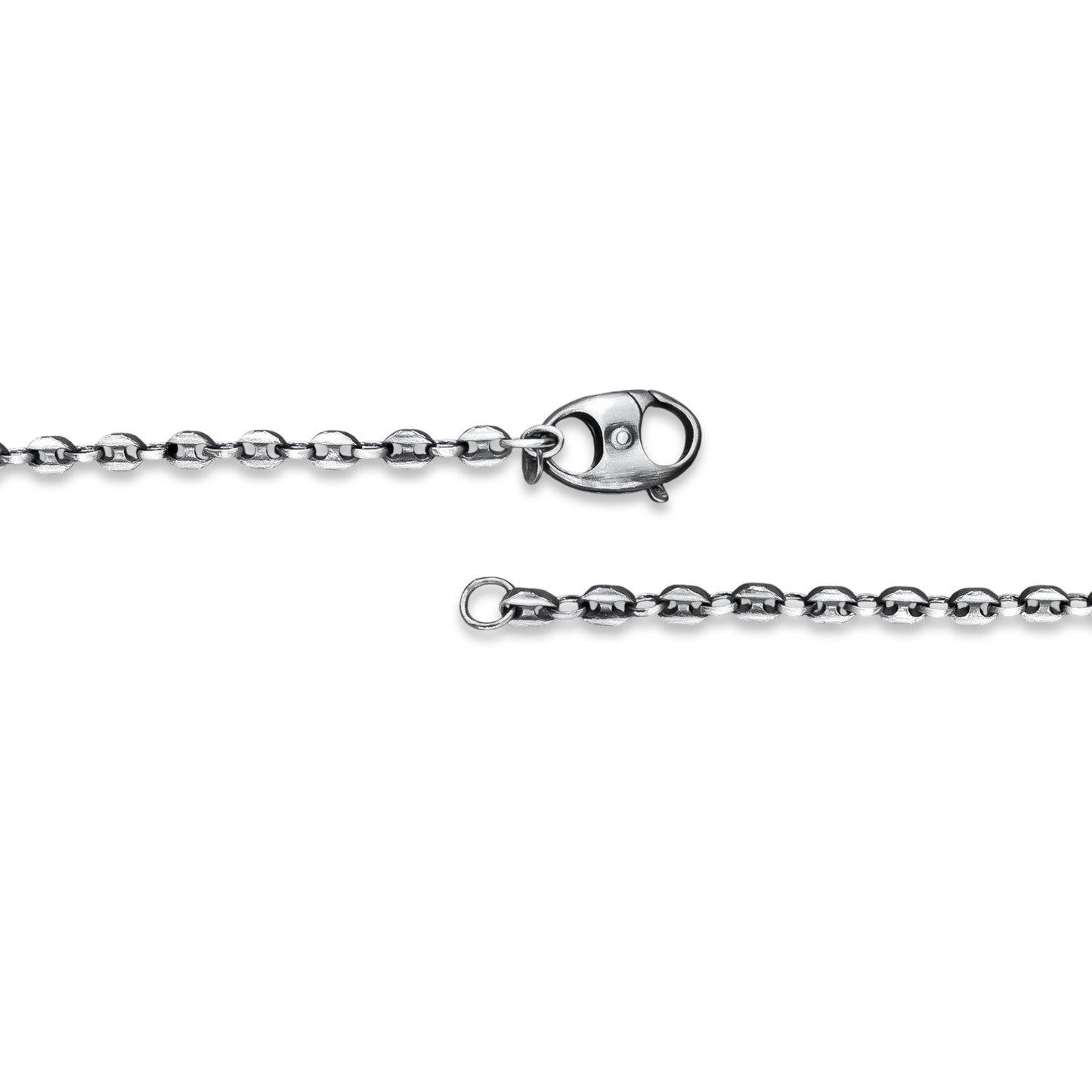 TMPCU008 Cadena Eslabón Marinero 4 mm x 60 cm en Plata Fina .925