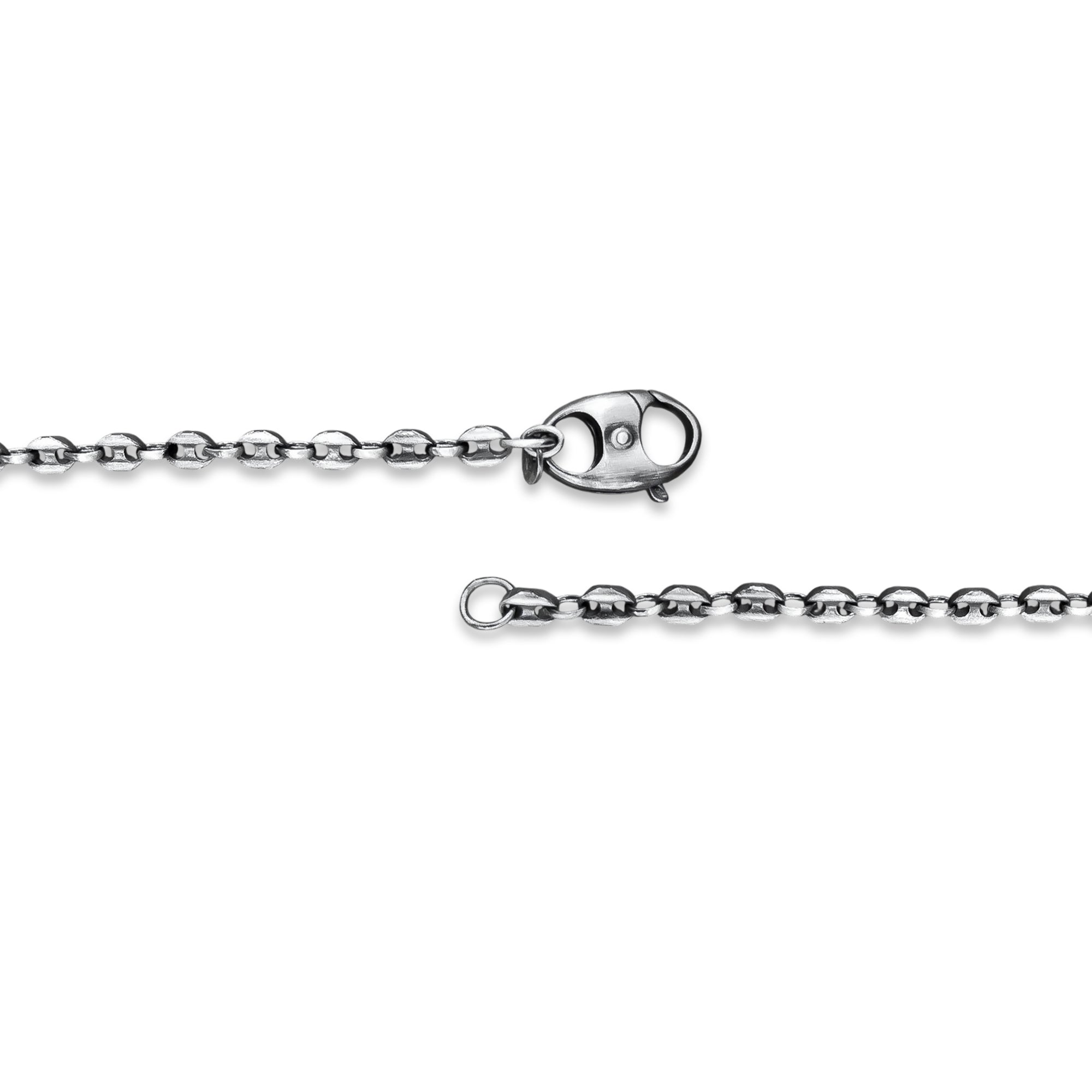 TMPCU008 Cadena Eslabón Marinero 4 mm x 60 cm en Plata Fina .925