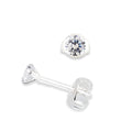 LPAPP001 Aretes Broquel Zirc Pack 6 Pzas Mayoreo Tam 1 3 mm Plata .925 1442201962