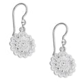 LPAA031 Aretes De Arillo Dama Filigrana Mod Flor Margarita en Plata .925 2976288565