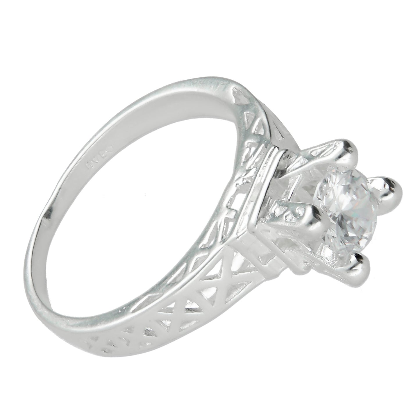 LPAD004 Anillo Para Dama Mod. Solitario Eiffel 862821552