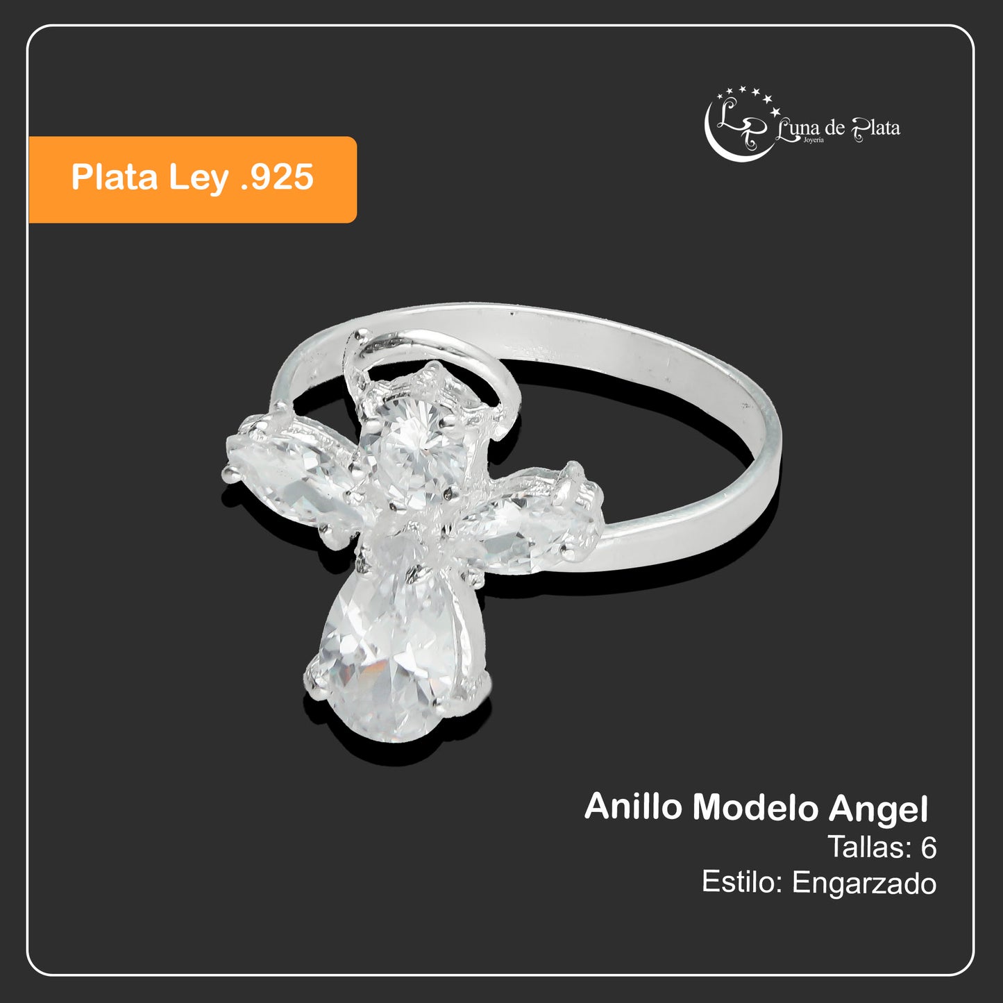 LPAD014 Anillo Para Dama Mod. Angel MLM863452396